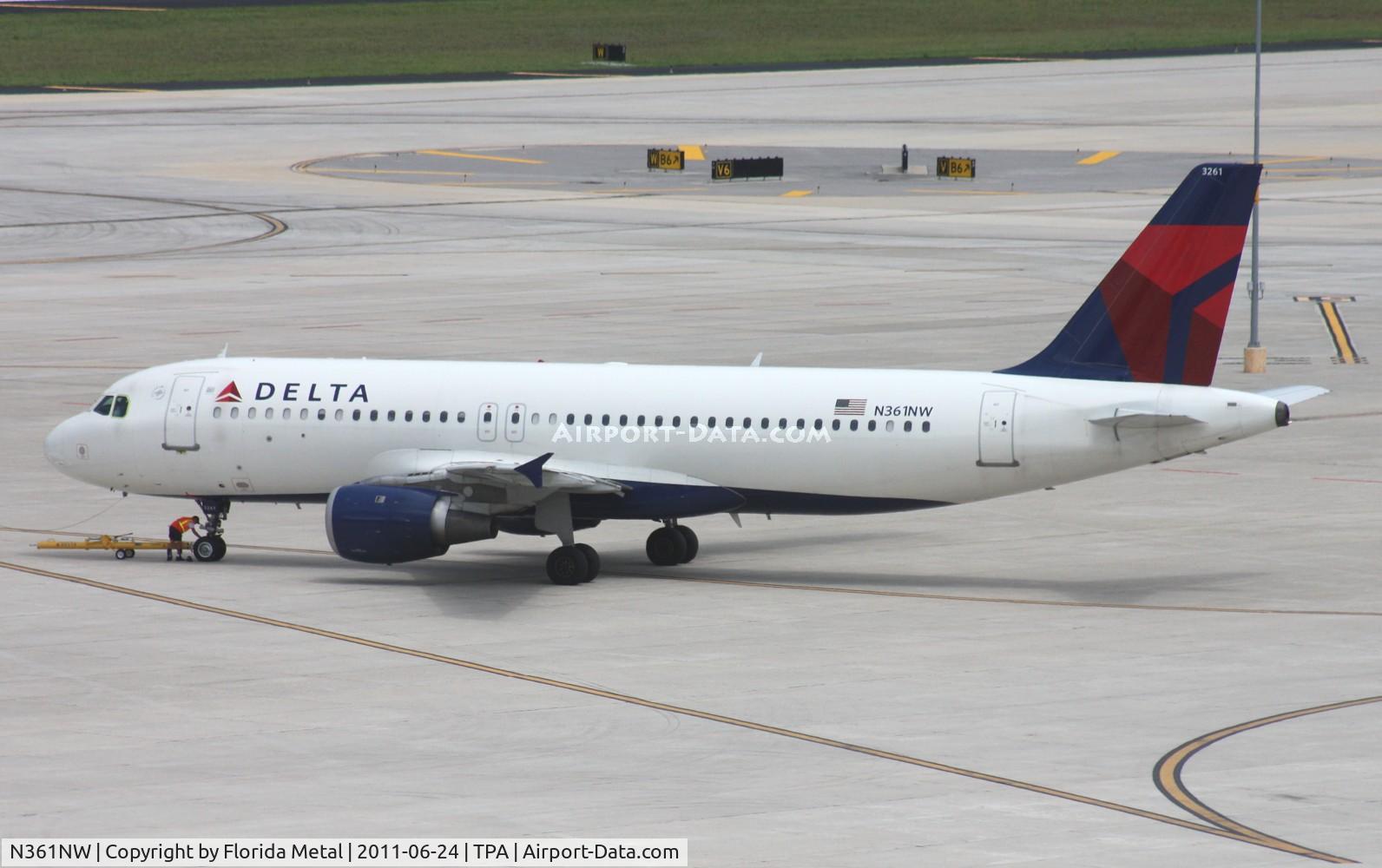 N361NW, 1998 Airbus A320-212 C/N 0907, Delta A320