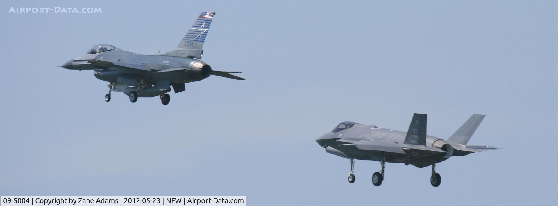 09-5004, 2009 Lockheed Martin F-35A Lightning II C/N AF-17, Lockheed F-35A (AF-17) landing at NASJRB Fort Worth