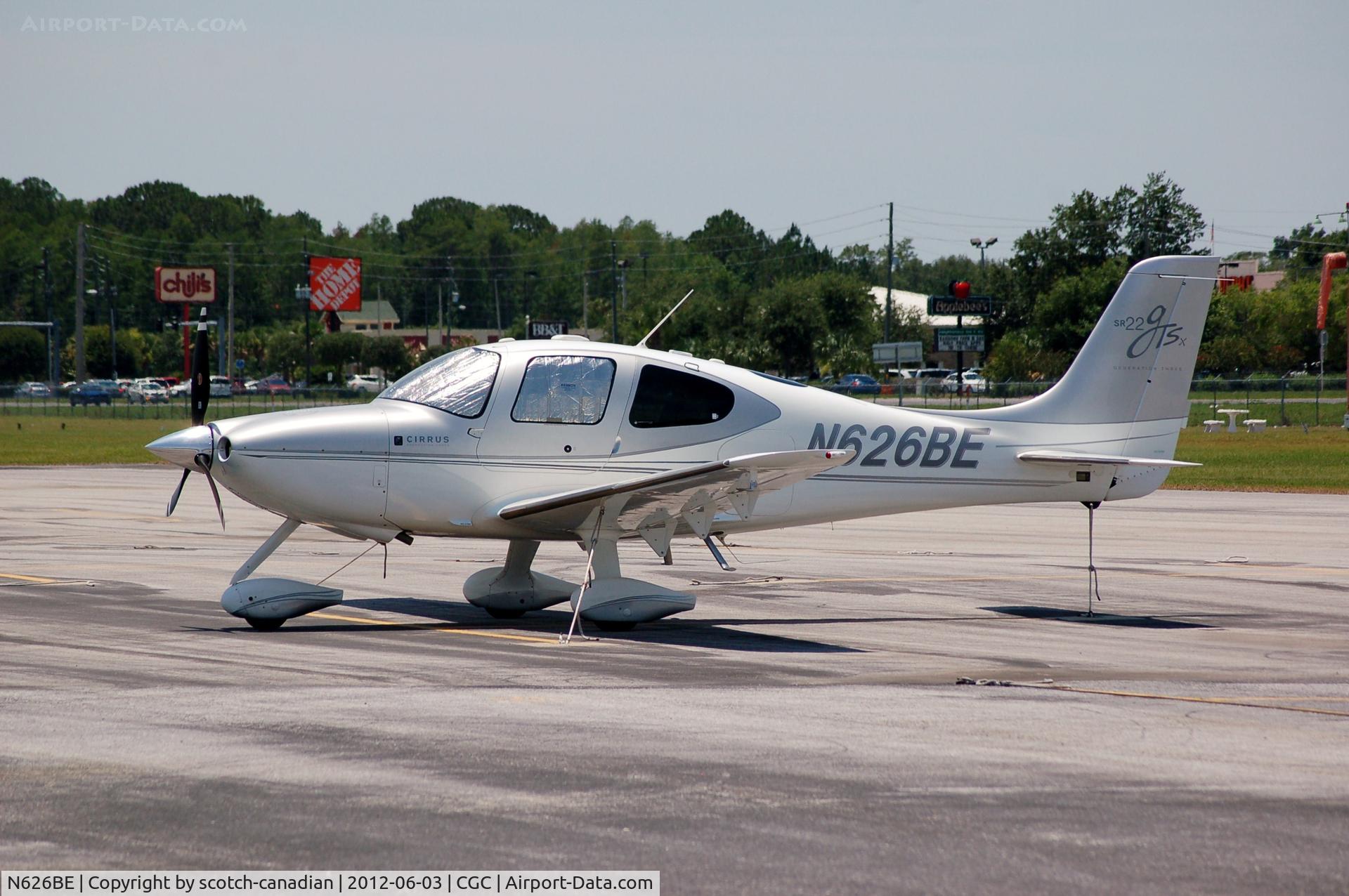 N626BE, 2008 Cirrus SR22 C/N 3121, 2008 Cirrus Design Corp SR22 at Crystal River Airport, Crystal River, FL