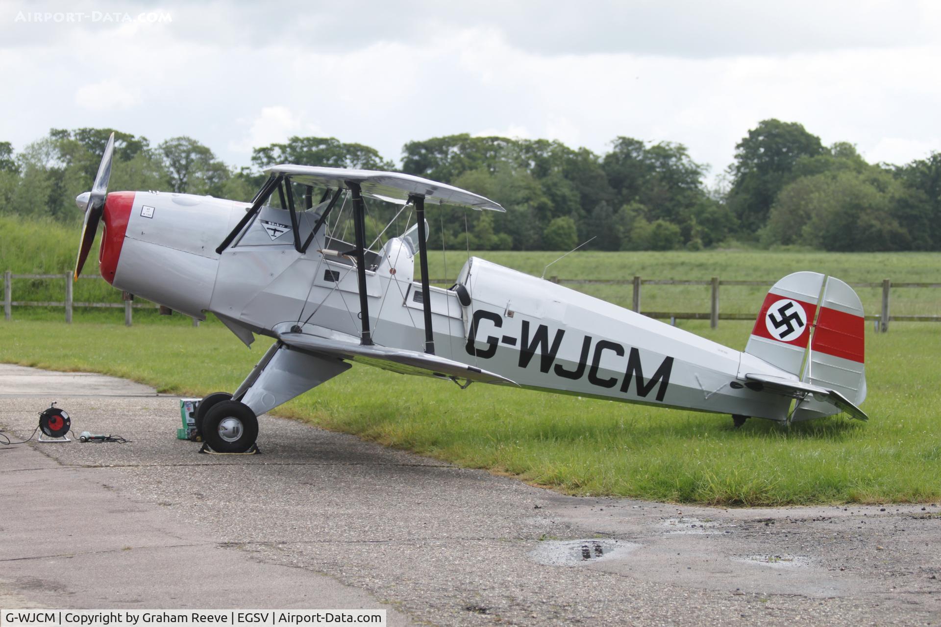 G-WJCM, 1954 CASA 1-131E Series 2000 C/N 2053, Parked at Old Buckenham.