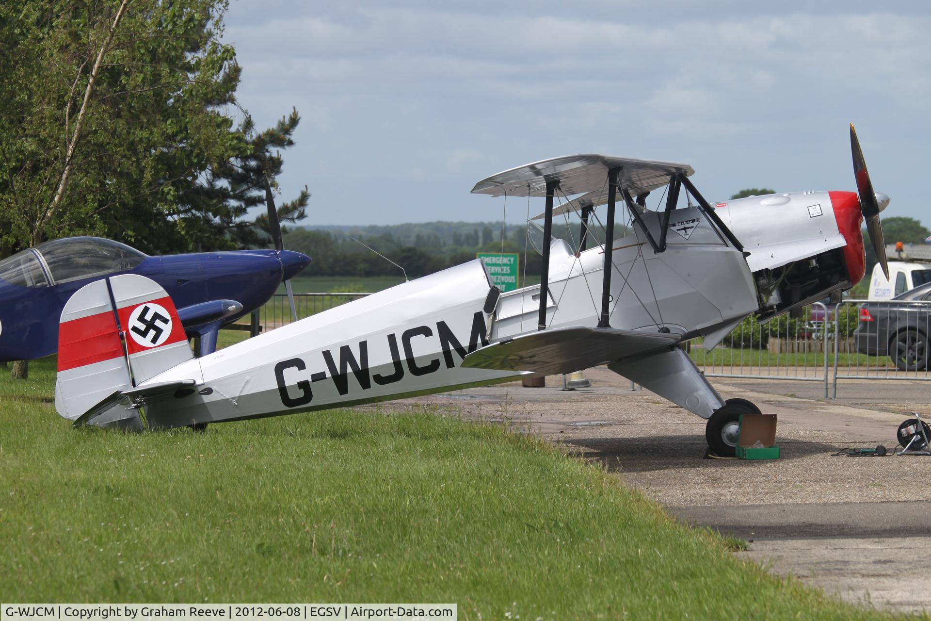 G-WJCM, 1954 CASA 1-131E Series 2000 C/N 2053, Parked at Old Buckenham.