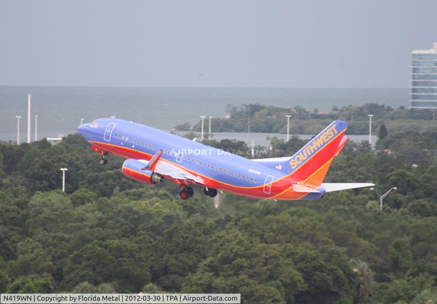 N419WN, 2001 Boeing 737-7H4 C/N 29824, Southwest 737