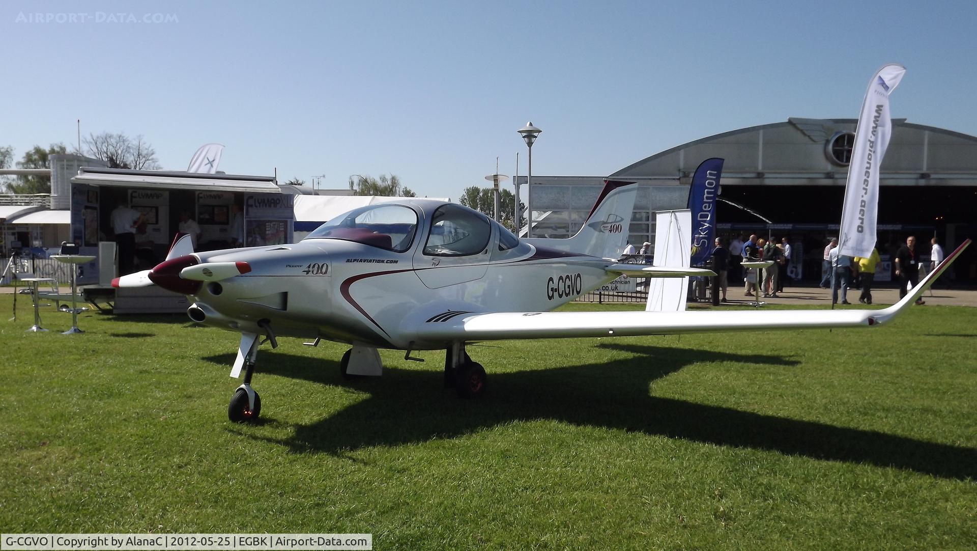 G-CGVO, 2011 Alpi Aviation Pioneer 400 C/N LAA 364-15006, G-CGVO at AeroExpo, Sywell 2012