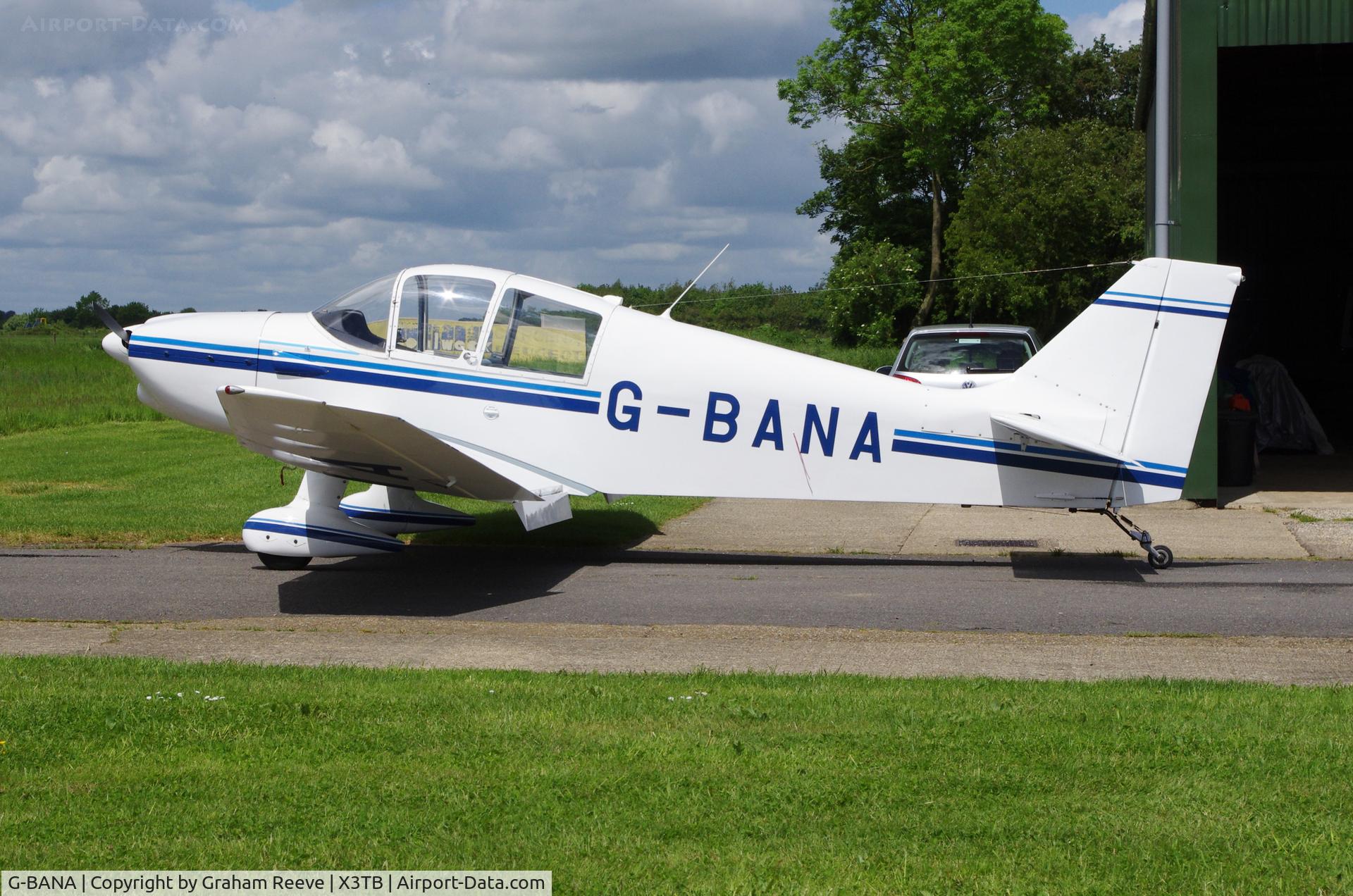 G-BANA, 1967 CEA Jodel DR-221 Dauphin C/N 73, Parked at Tibenham.