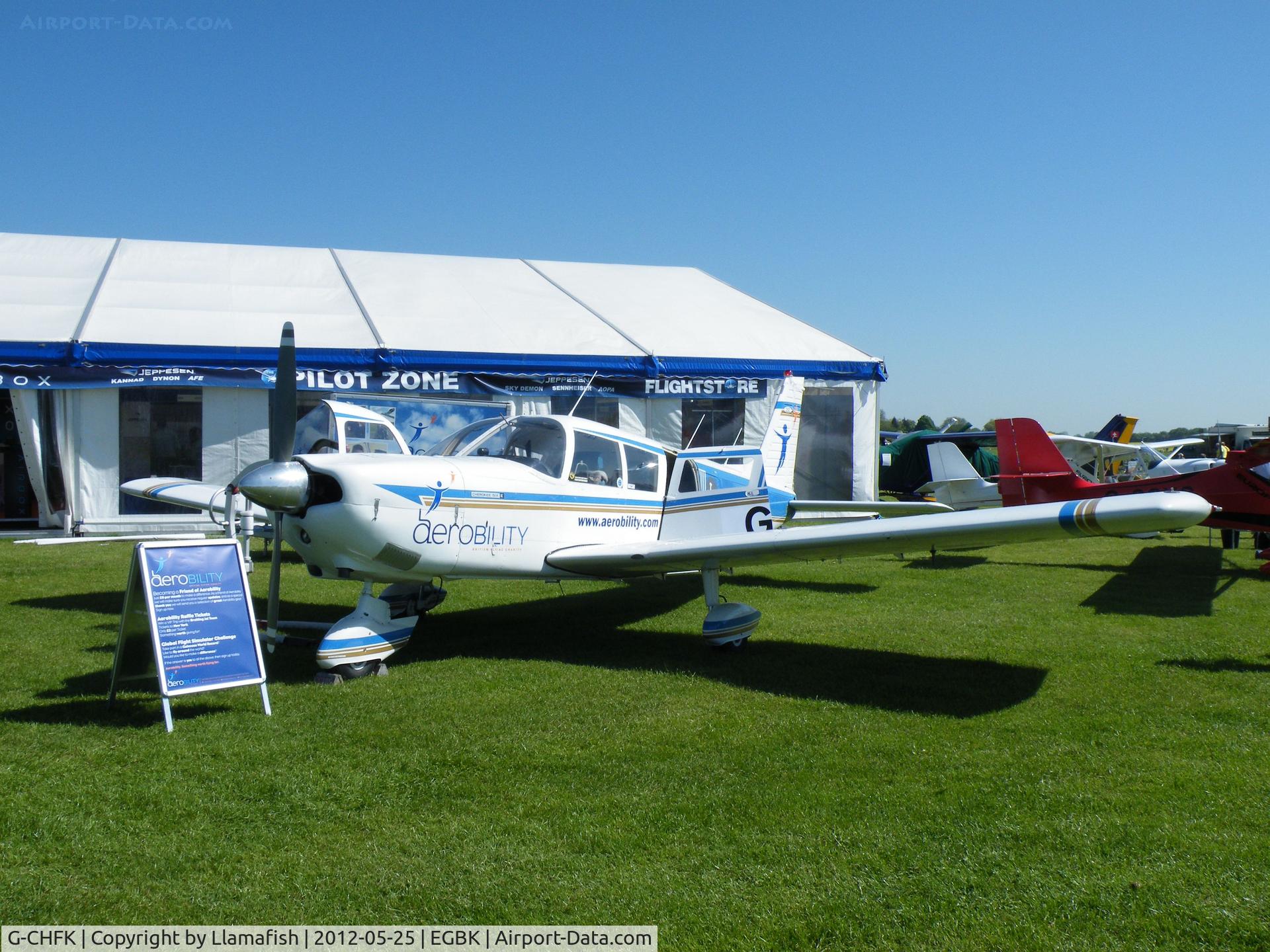 G-CHFK, 1972 Piper PA-32-260 Cherokee Six Cherokee Six C/N 32-7200031, G-CHFK at the AeroExpo event, Sywell Aerodrome, Northamptonshire, UK, 25th May 2012.