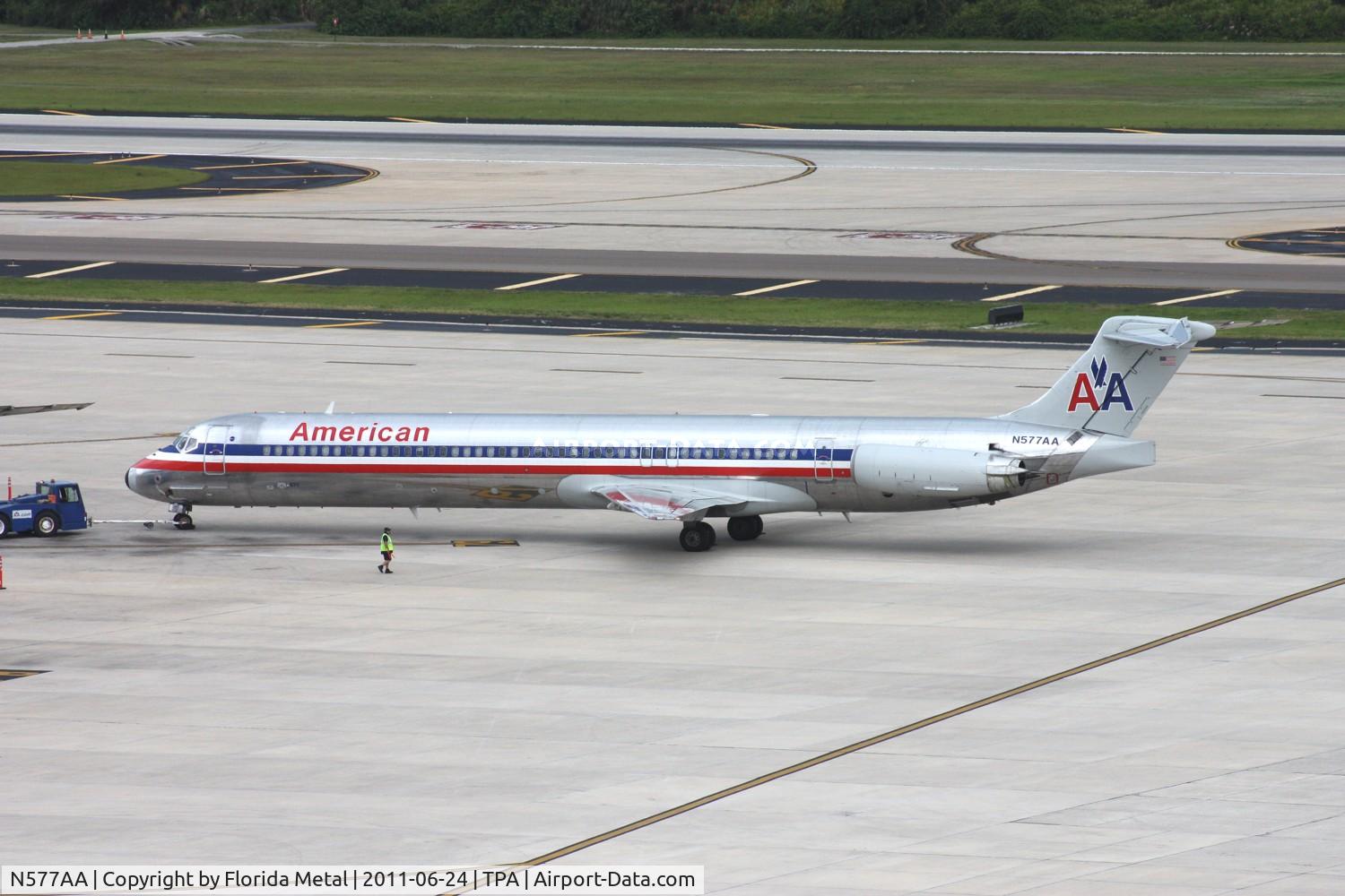 N577AA, 1991 McDonnell Douglas MD-82 (DC-9-82) C/N 53154, American MD-82