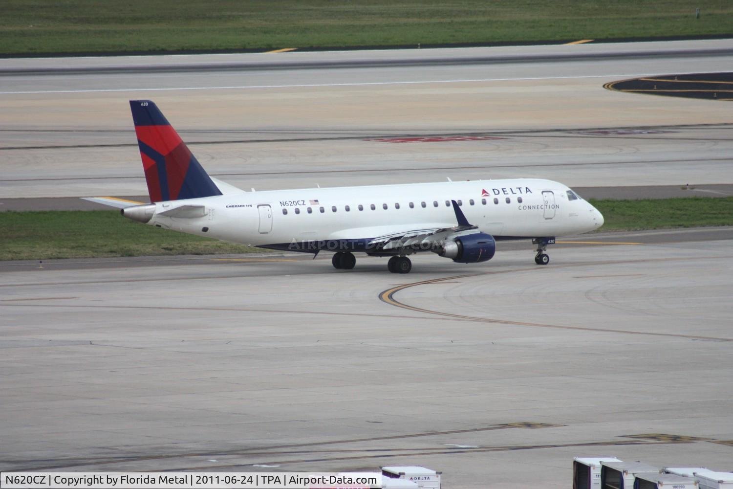 N620CZ, 2008 Embraer 175LR (ERJ-170-200LR) C/N 17000214, Compass E175