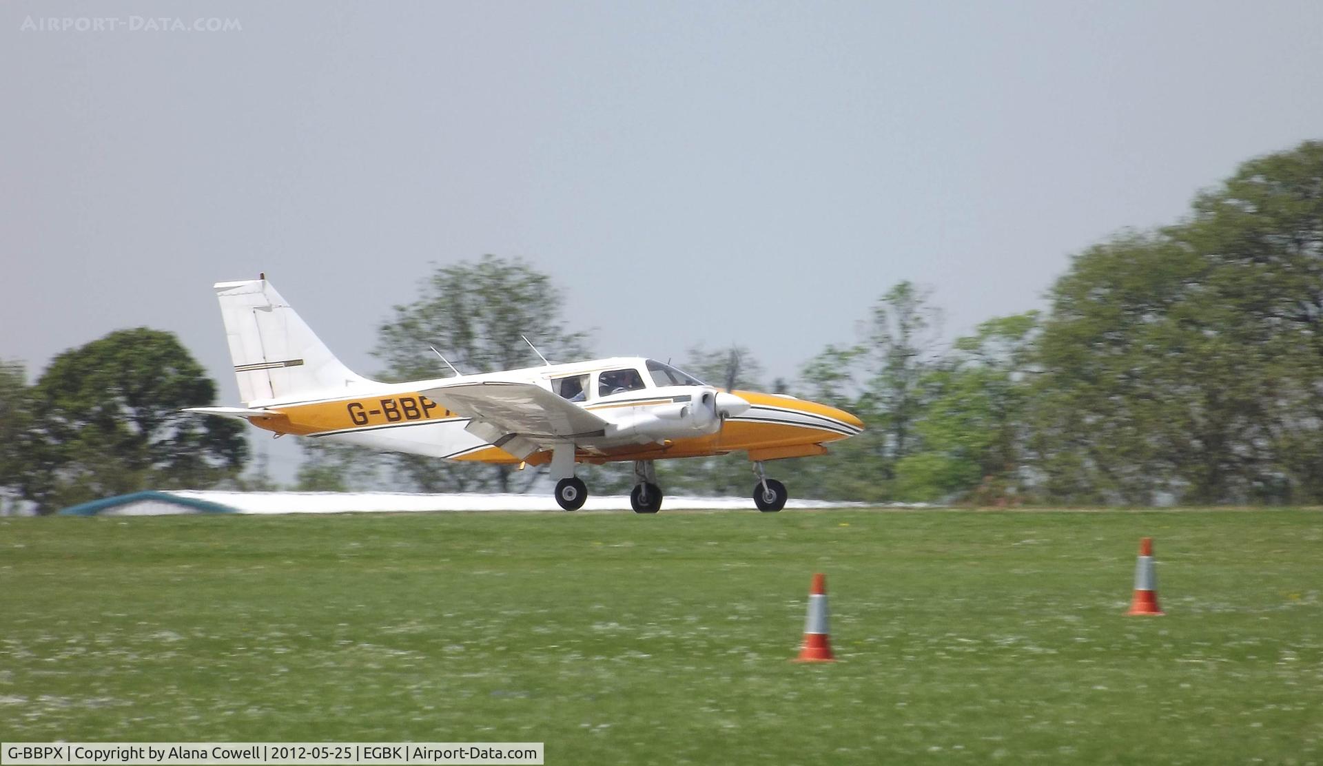 G-BBPX, 1972 Piper PA-34-200 Seneca C/N 34-7250262, G-BBPX of The G-BBPX Flying Group, at AeroExpo, Sywell 2012