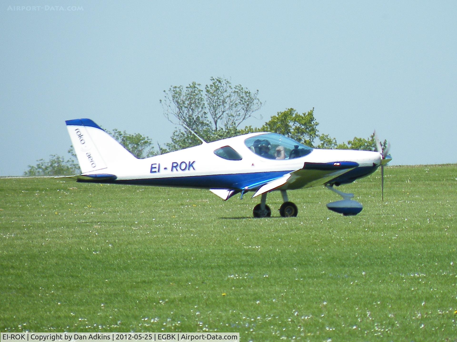 EI-ROK, 2008 Roko-Aero NG 4UL C/N 004/2008, EI-ROK arrives at the AeroExpo event at Sywell Aerodrome, Northamptonshire, UK, 25th May 2012.