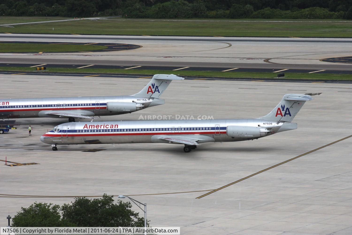 N7506, 1989 McDonnell Douglas MD-82 (DC-9-82) C/N 49800, American MD-82