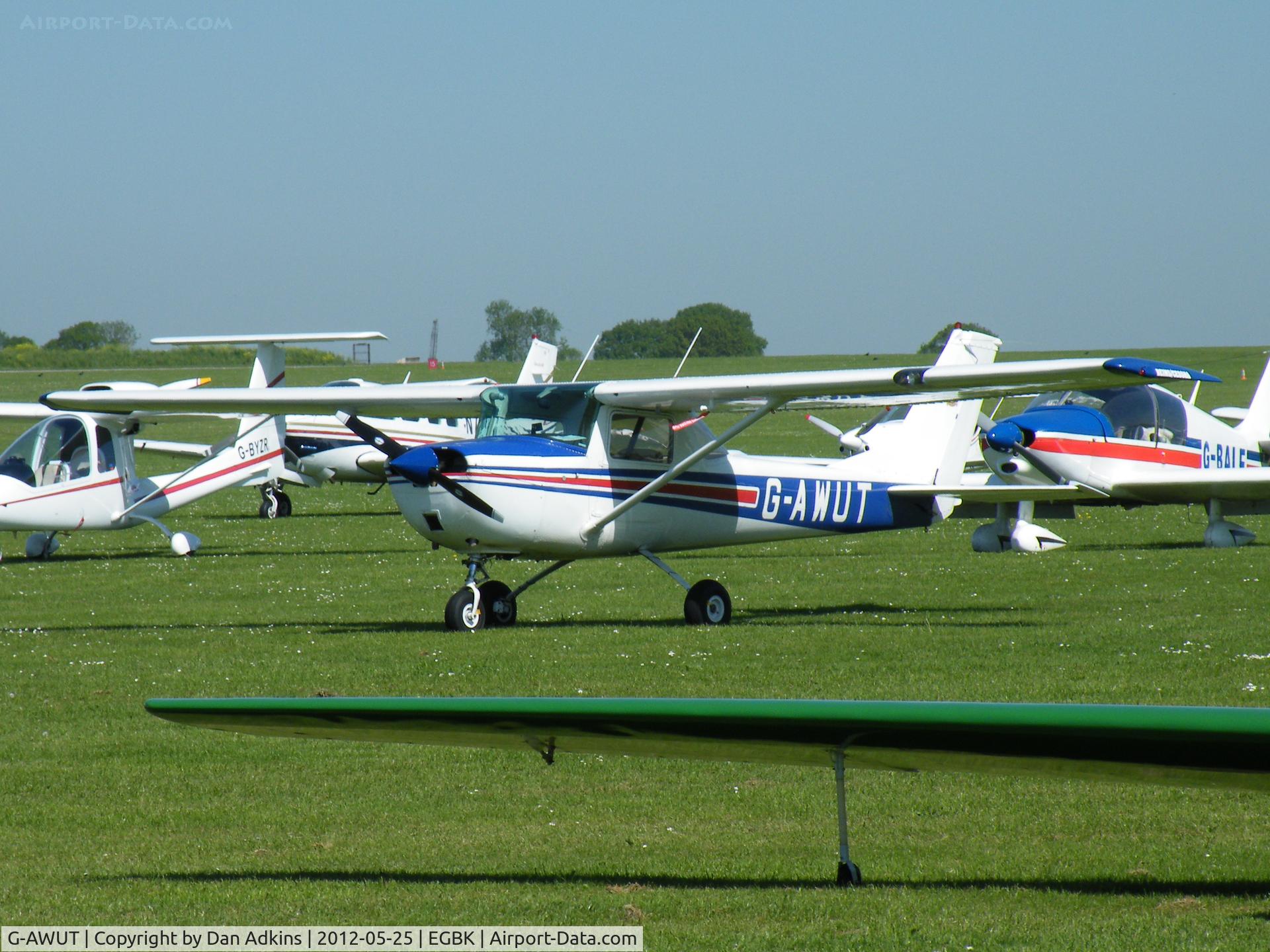 G-AWUT, 1968 Reims Cessna F150J C/N 0405, Reims F150J G-AWUT parked up at the AeroExpo event at Sywell Aerodrome, Northamptonshire, UK, 25th May 2012.