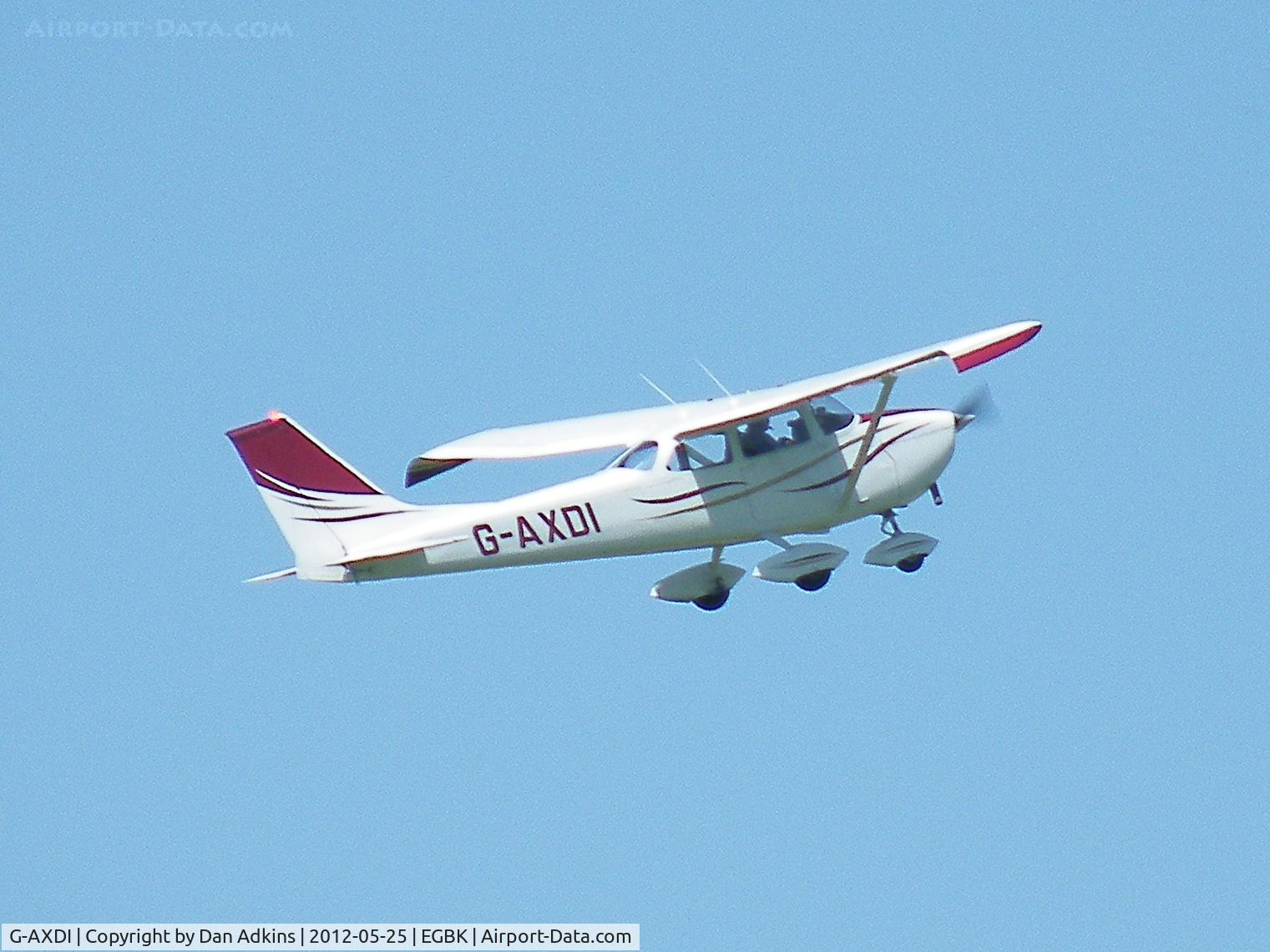 G-AXDI, 1969 Reims F172H Skyhawk C/N 0574, G-AXDI at the AeroExpo event at Sywell Aerodrome, Northamptonshire, UK, 25th May 2012.