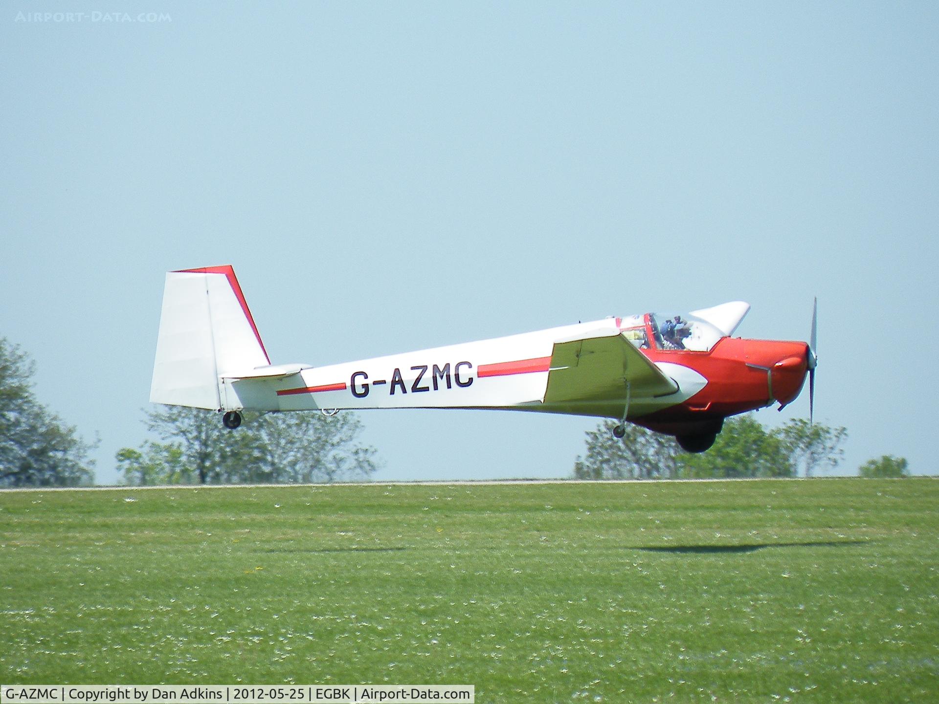 G-AZMC, 1972 Slingsby T-61A Falke C/N 1757, G-AZMC lands at the AeroExpo event at Sywell Aerodrome, Northamptonshire, UK, 25th May 2012.