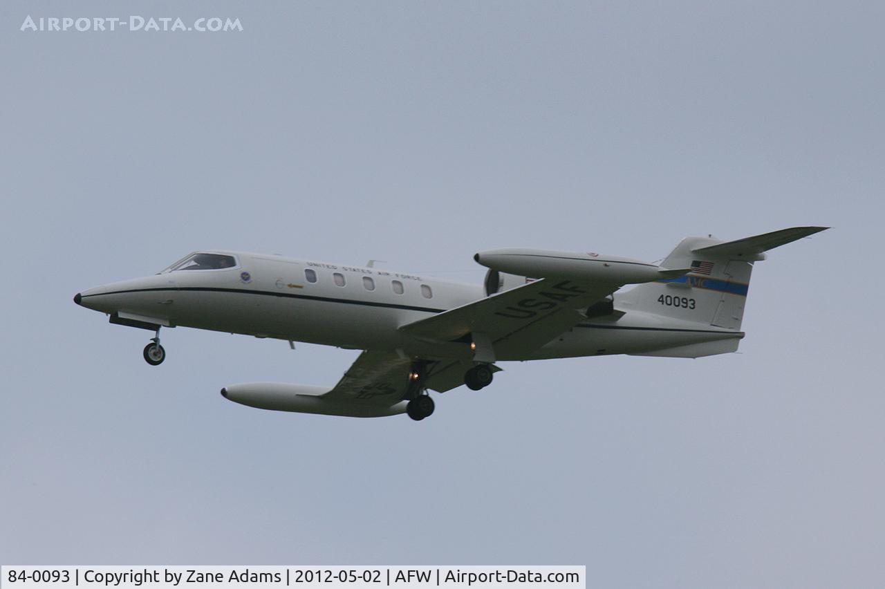 84-0093, 1984 Gates Learjet C-21A C/N 35A-539, Landing at Alliance Airport - Fort Worth, TX