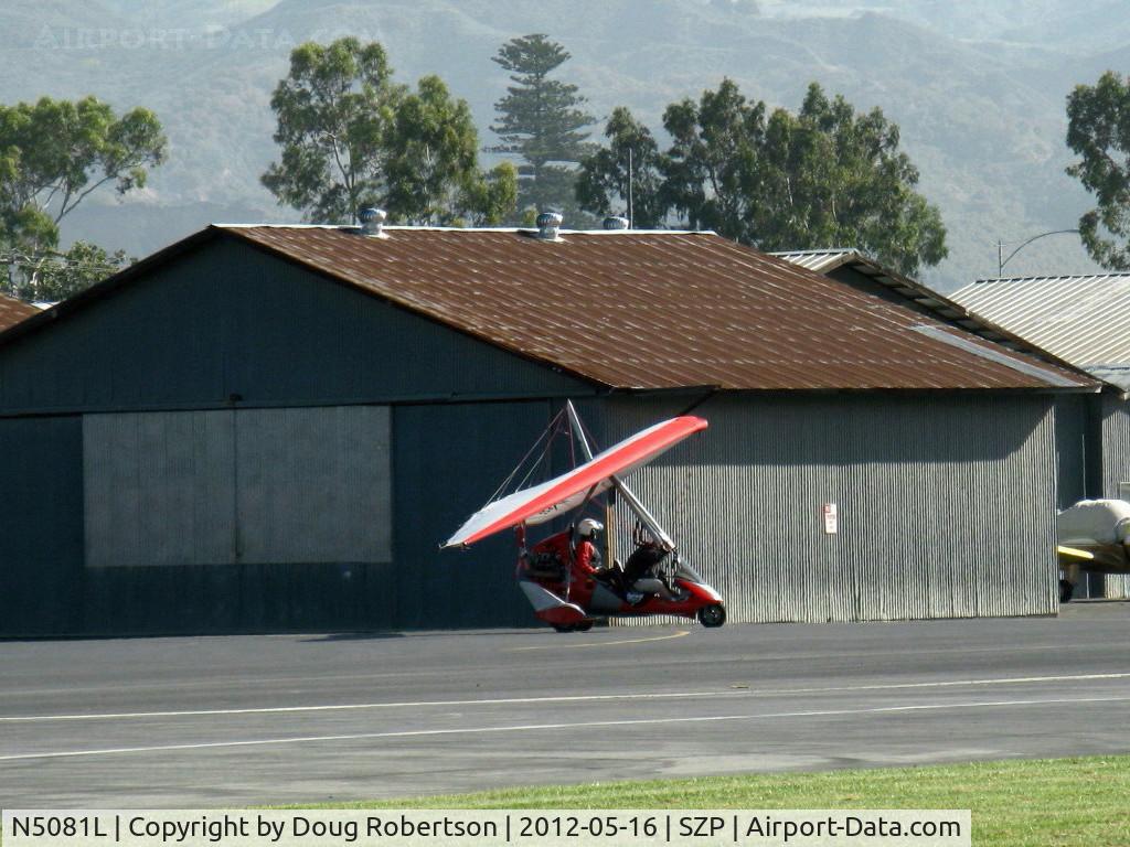 N5081L, 2006 Air Creation Tanarg C/N T06072, 2006 Air Creation TANARG weight-shift control ultralight trike, Rotax 912ULS 80 Hp, French design, taxi from hangar