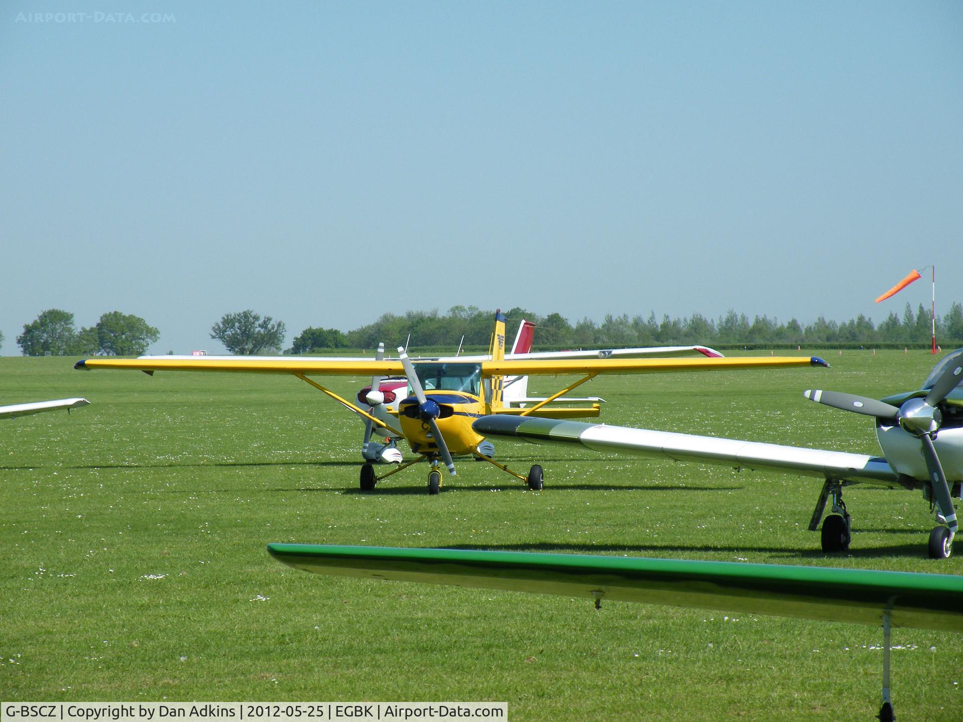 G-BSCZ, 1979 Cessna 152 C/N 152-82199, G-BSCZ parked up at the AeroExpo event at Sywell Aerodrome, Northamptonshire, UK, 25th May 2012.