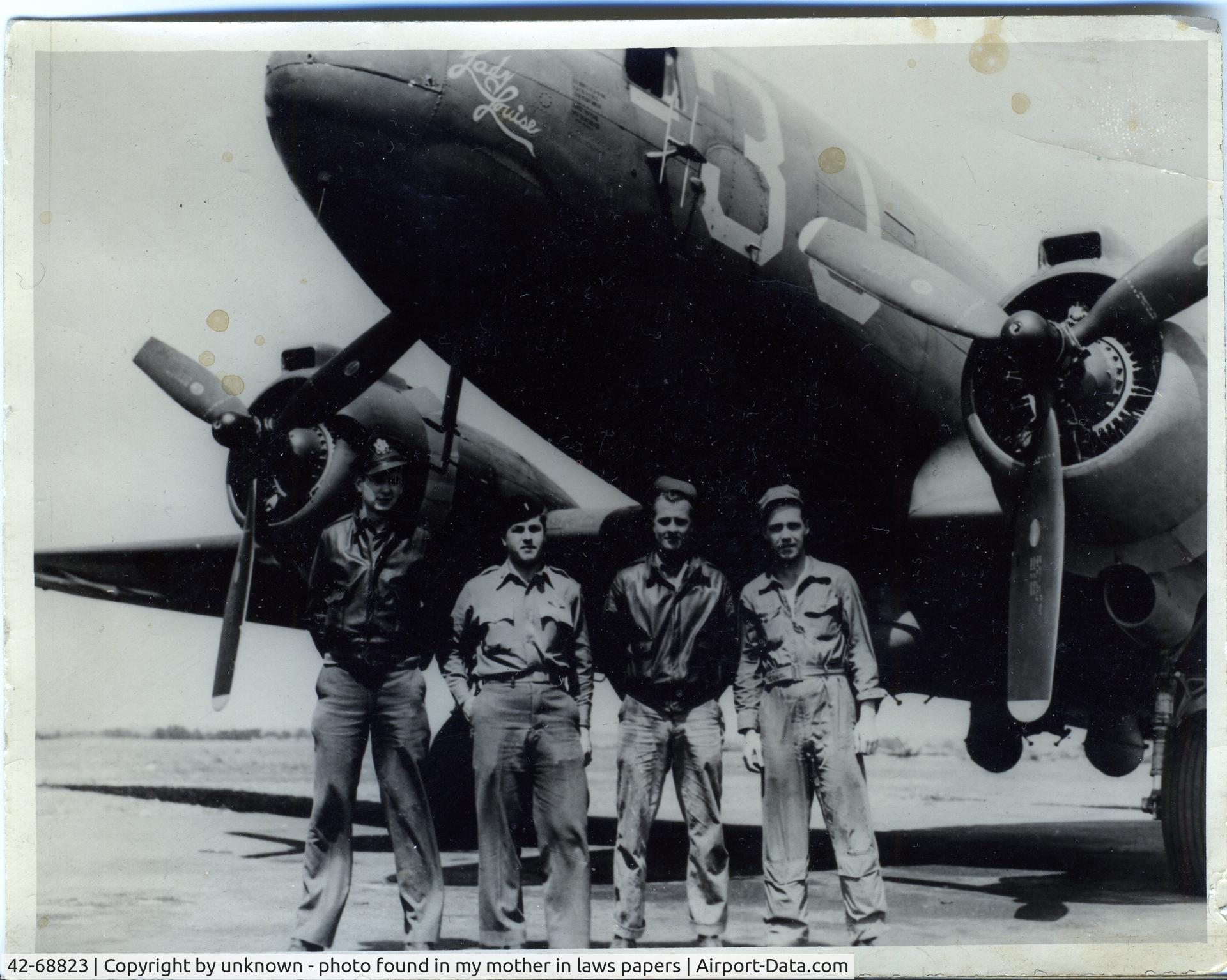 N59NA, 1943 Douglas C-53D-DO Skytrooper (DC-3A) C/N 11750, Think this might be the same airplane; at least in the same squadron