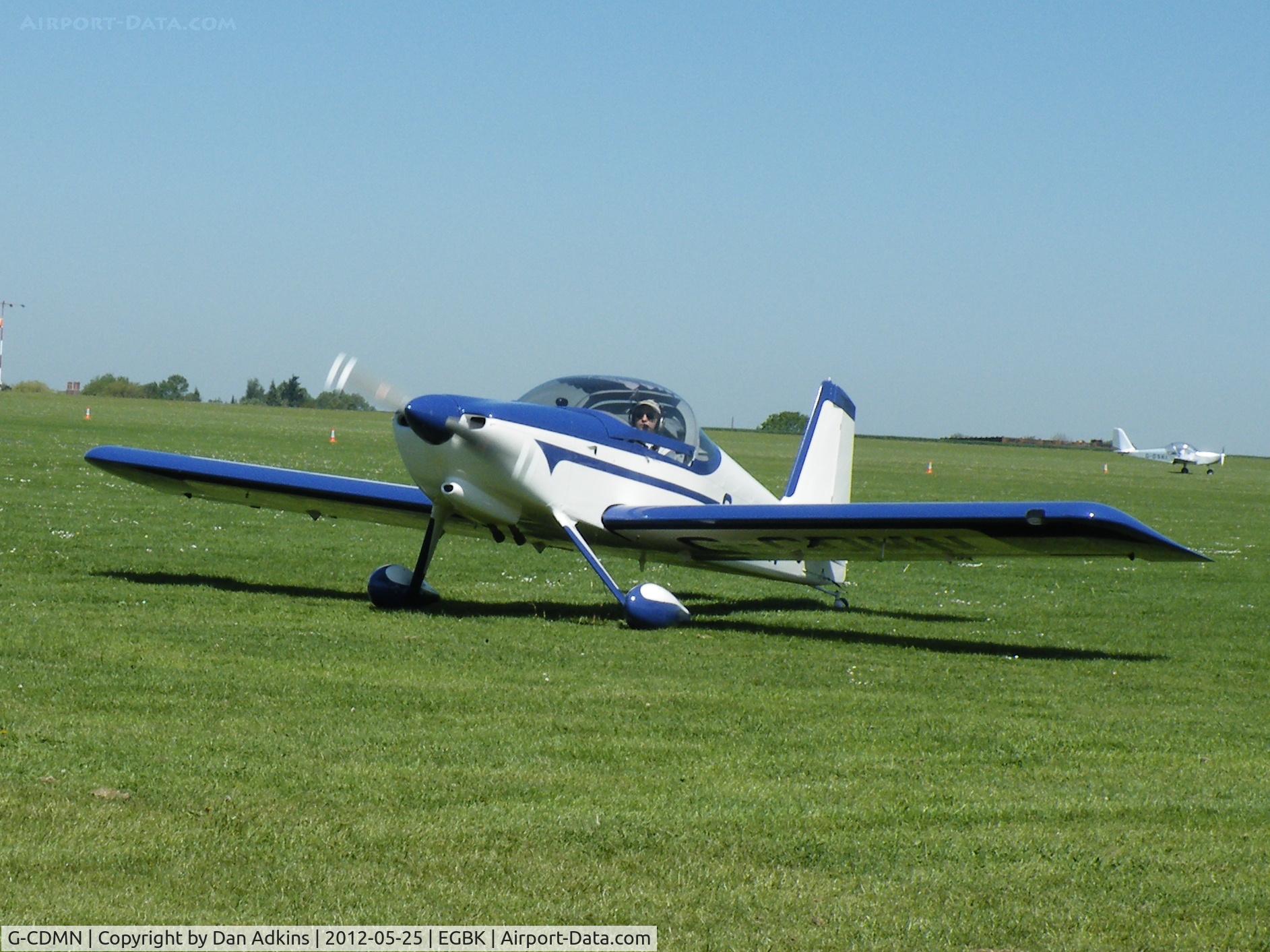 G-CDMN, 2007 Van's RV-9 C/N PFA 320-14108, G-CDMN prepares to take off at the AeroExpo event at Sywell Aerodrome, Northamptonshire, UK, 25th May 2012.