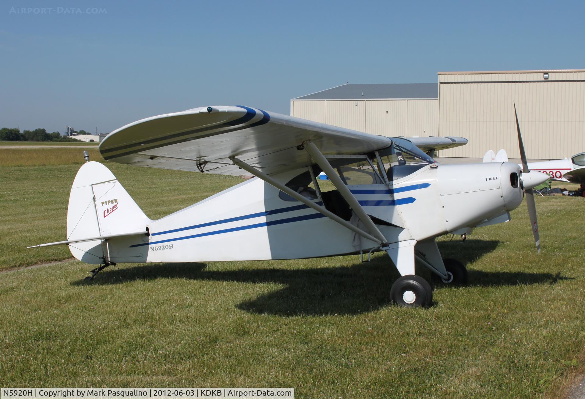 N5920H, 1949 Piper PA-16 Clipper C/N 16-532, Piper PA-16