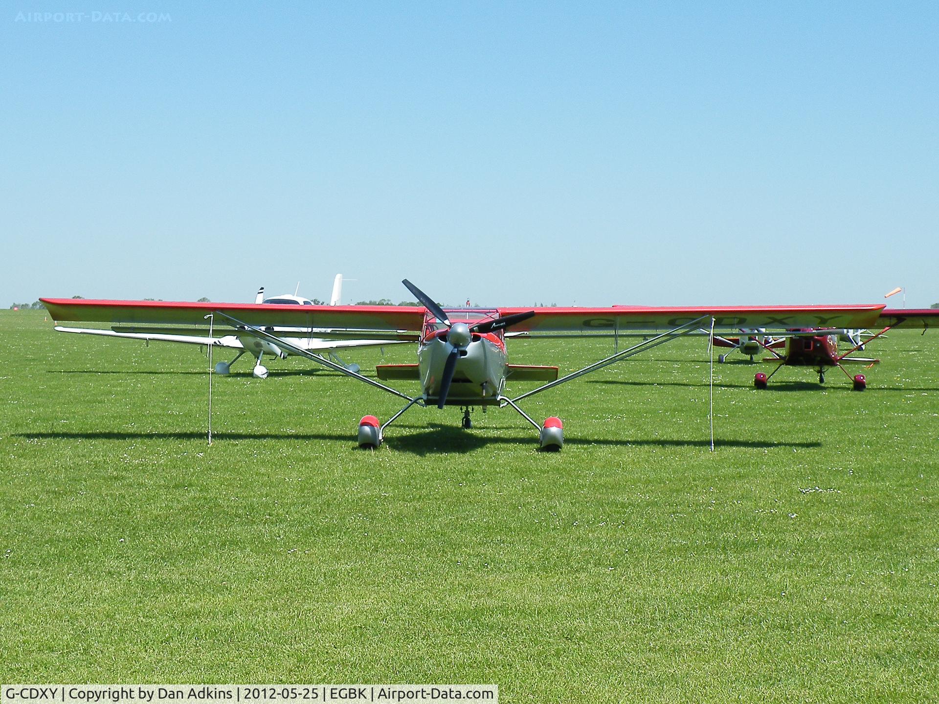G-CDXY, 2007 Skystar Kitfox Series 7 C/N PFA 172D-14112, G-CDXY parked up at the AeroExpo event at Sywell Aerodrome, Northamptonshire, UK, 25th May 2012.