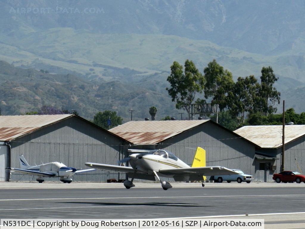 N531DC, 2007 Vans RV-7 C/N 72814, 2007 Simmons VAN's RV-7, Mattituck (Lycoming) TMX-360 180 Hp, landing rwy 22