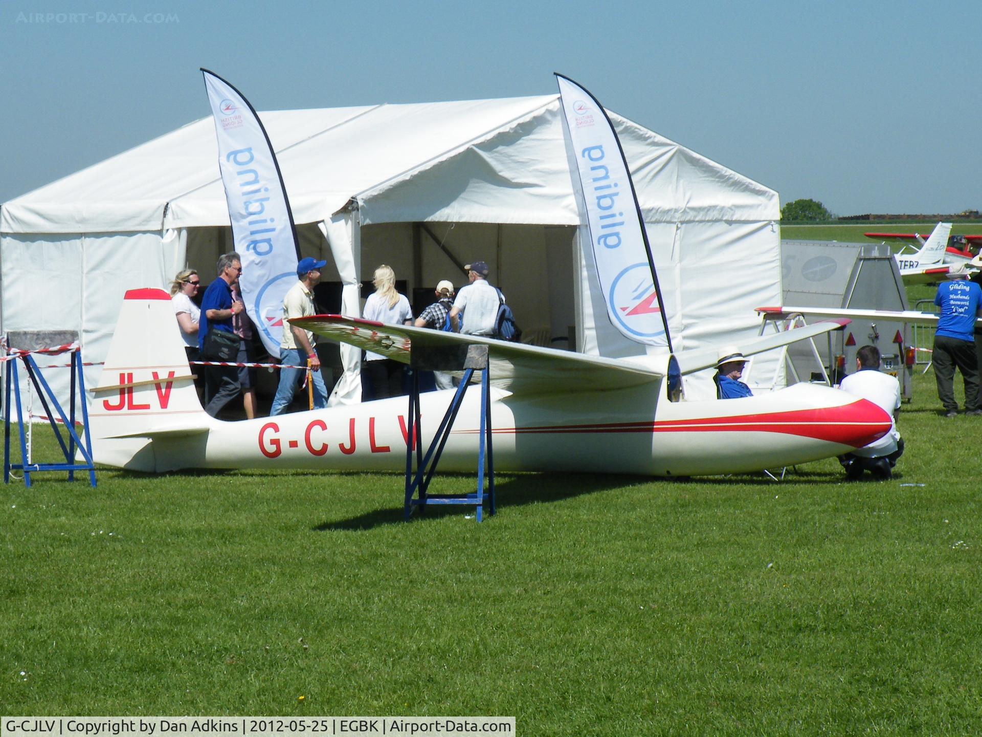 G-CJLV, 1968 Schleicher Ka-6E Rhonsegler C/N 4192, G-CJLV on display at the AeroExpo event at Sywell Aerodrome, Northamptonshire, UK, 25th May 2012.