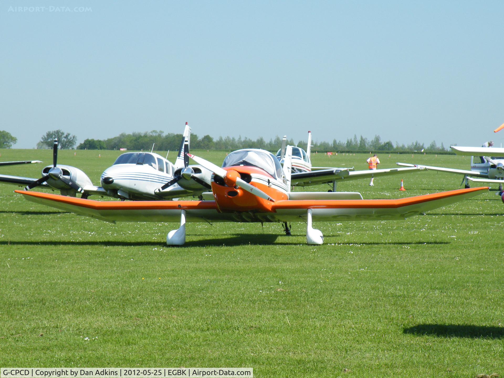 G-CPCD, 1968 CEA Jodel DR-221 Dauphin C/N 81, G-CPCD parked up at the AeroExpo event at Sywell Aerodrome, Northamptonshire, UK, 25th May 2012.