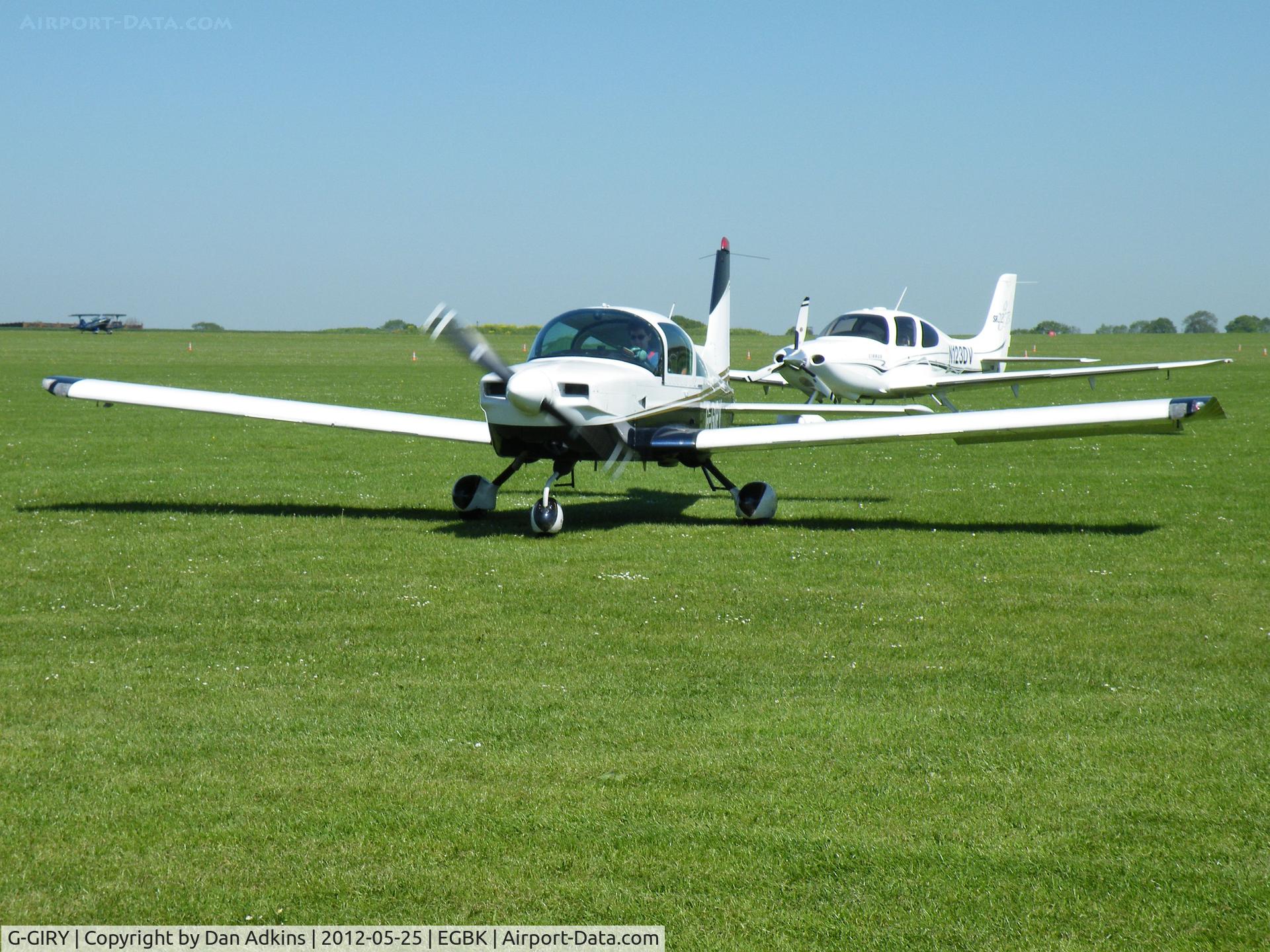 G-GIRY, 1992 American General AG-5B Tiger C/N 10146, G-GIRY at the AeroExpo event at Sywell Aerodrome, Northamptonshire, UK, 25th May 2012.