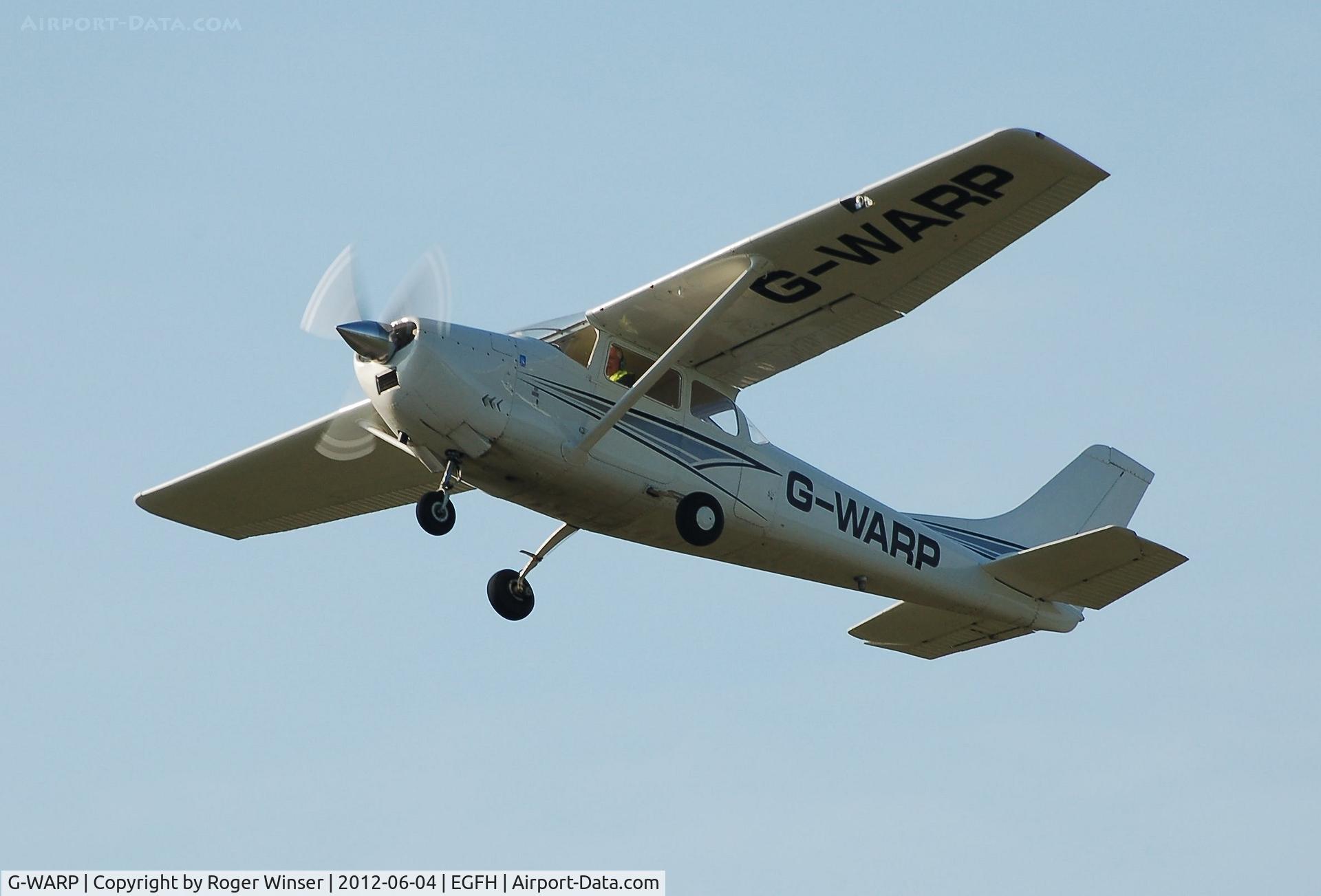 G-WARP, 1963 Cessna 182F Skylane C/N 182-54633, Cessna Skylane departing Runway 22.