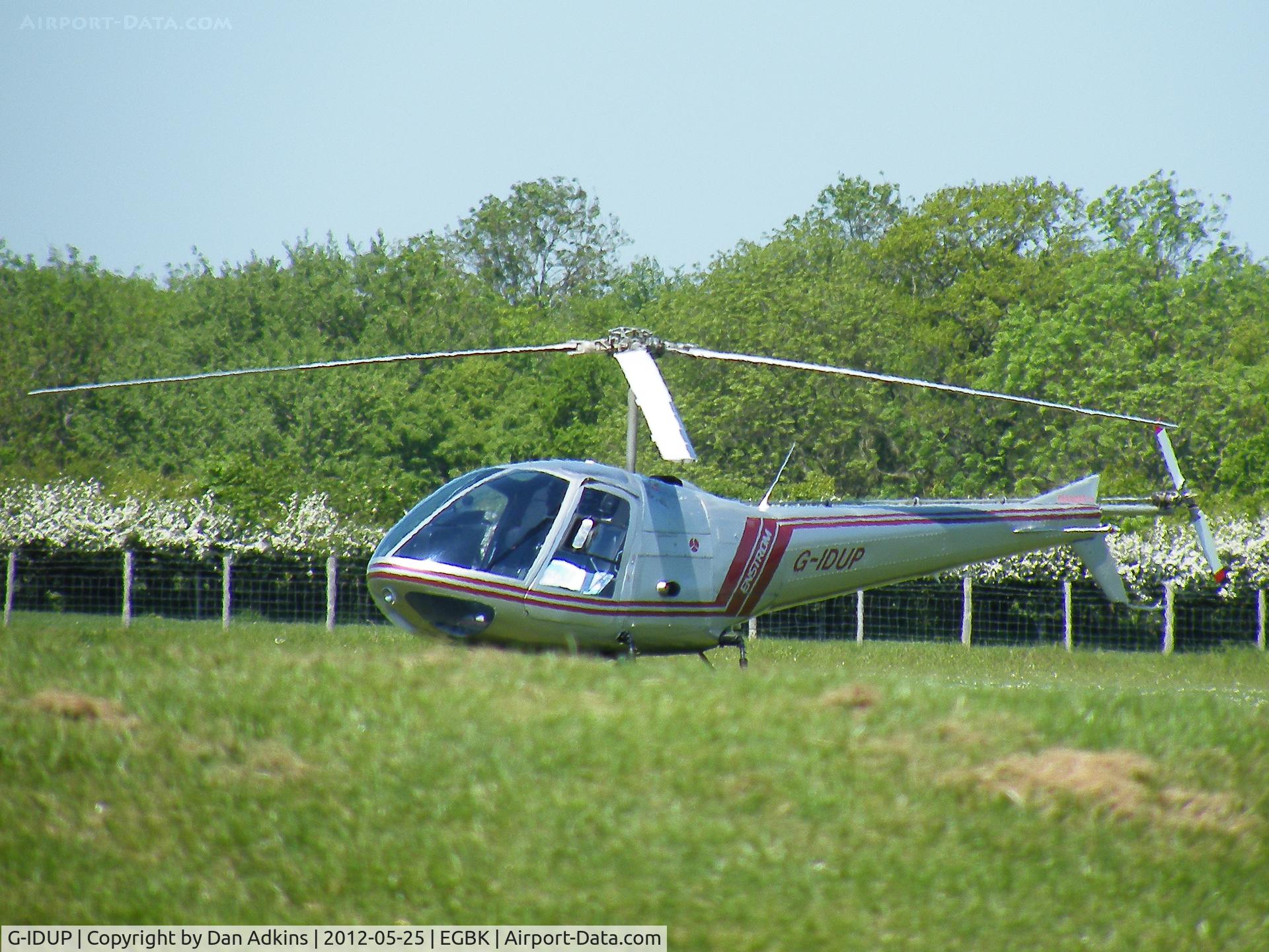 G-IDUP, 1979 Enstrom 280C Shark C/N 1163, G-IDUP at the AeroExpo event at Sywell Aerodrome, Northamptonshire, UK, 25th May 2012.