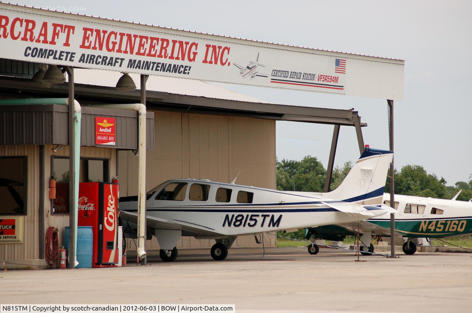 N815TM, 2008 Hawker Beechcraft Corp G36 Bonanza C/N E-3851, 2008 Hawker Beechcraft Corp G36 N815TM at Bartow Municipal Airport, Bartow, FL 