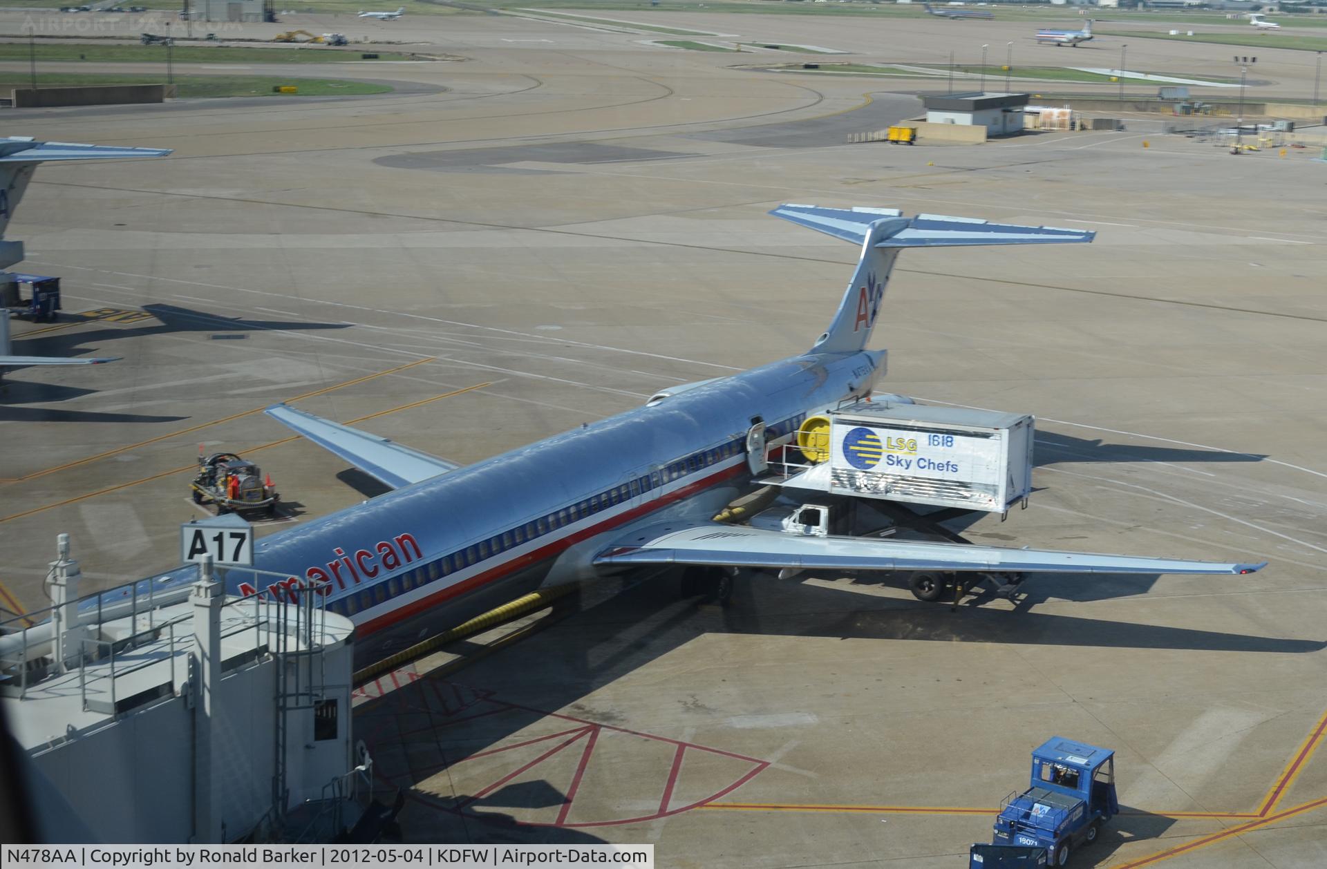 N478AA, 1988 McDonnell Douglas MD-82 (DC-9-82) C/N 49653, Dallas