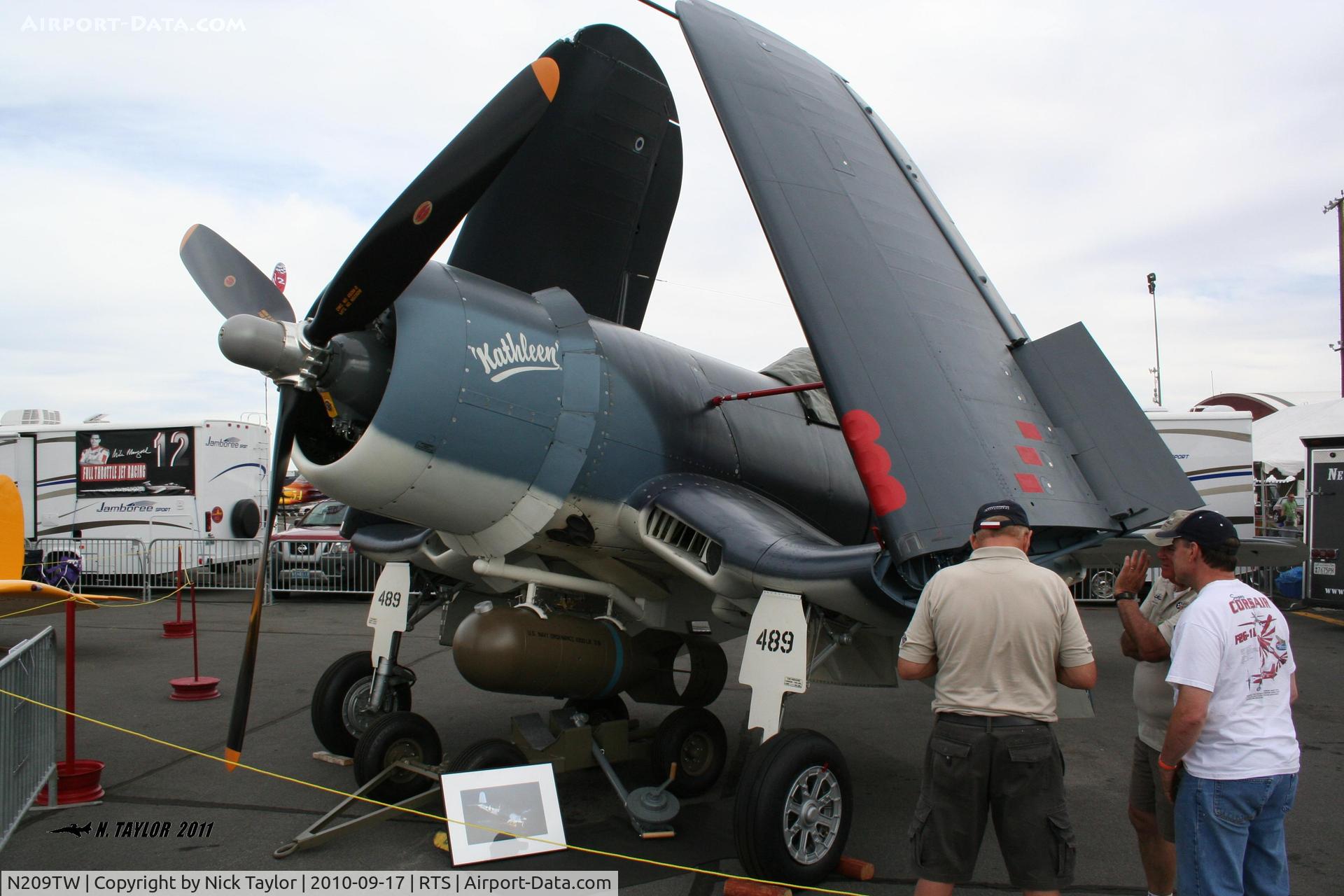 N209TW, Goodyear FG-1D Corsair C/N 3750, Reno 2010