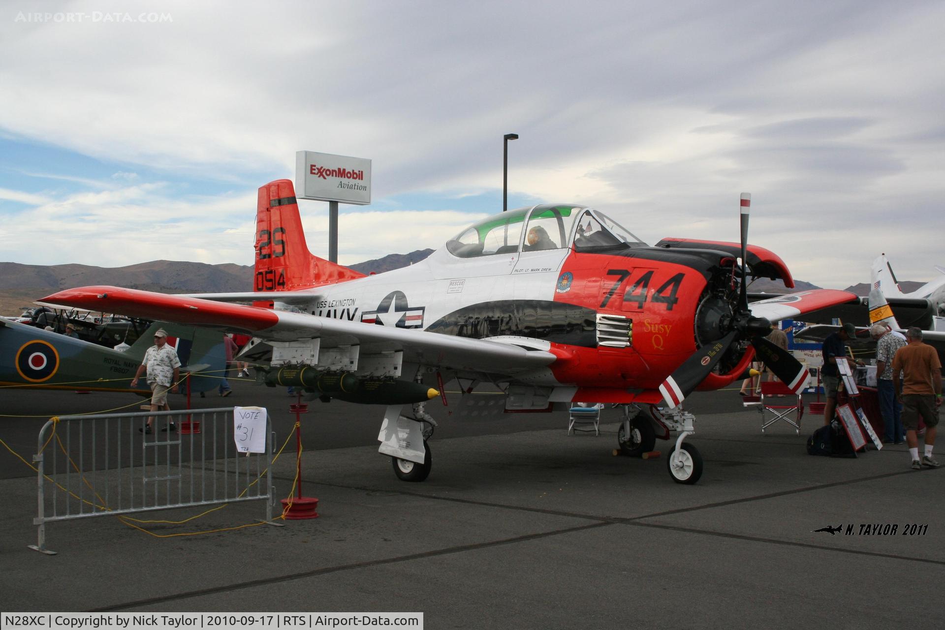 N28XC, 1954 North American T-28C Trojan C/N 226-91 (140514), Reno 2010