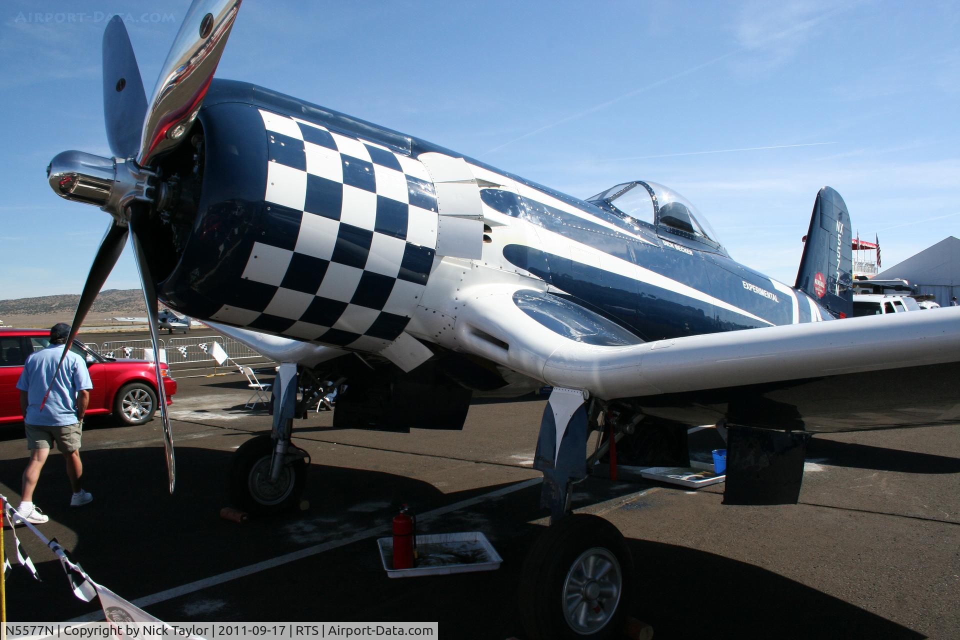 N5577N, 1946 Goodyear F2G-2 Corsair C/N 6172 (88463), Reno 2011