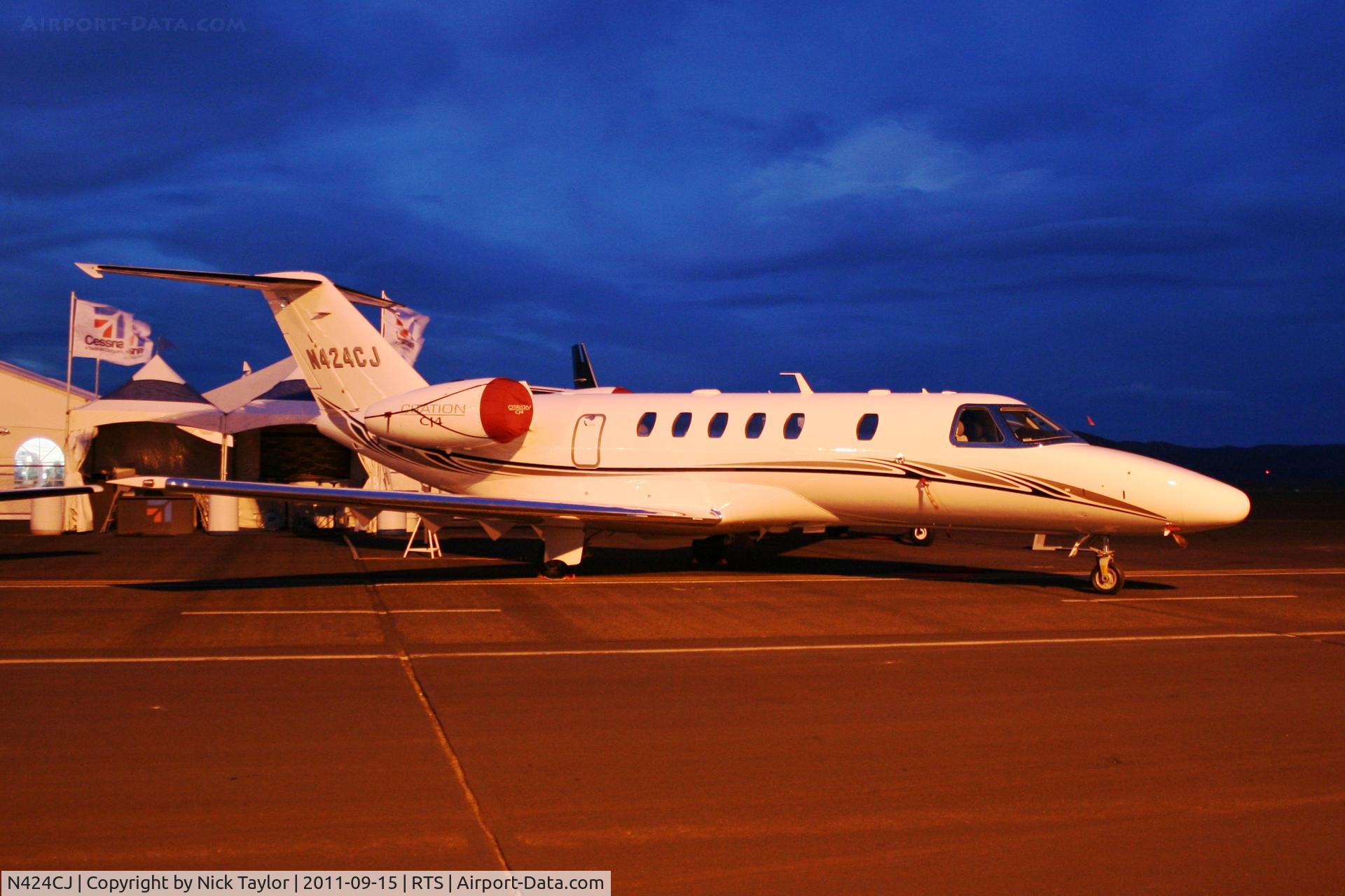 N424CJ, 2011 Cessna 525C CitationJet CJ4 C/N 525C-0024, Reno 2011