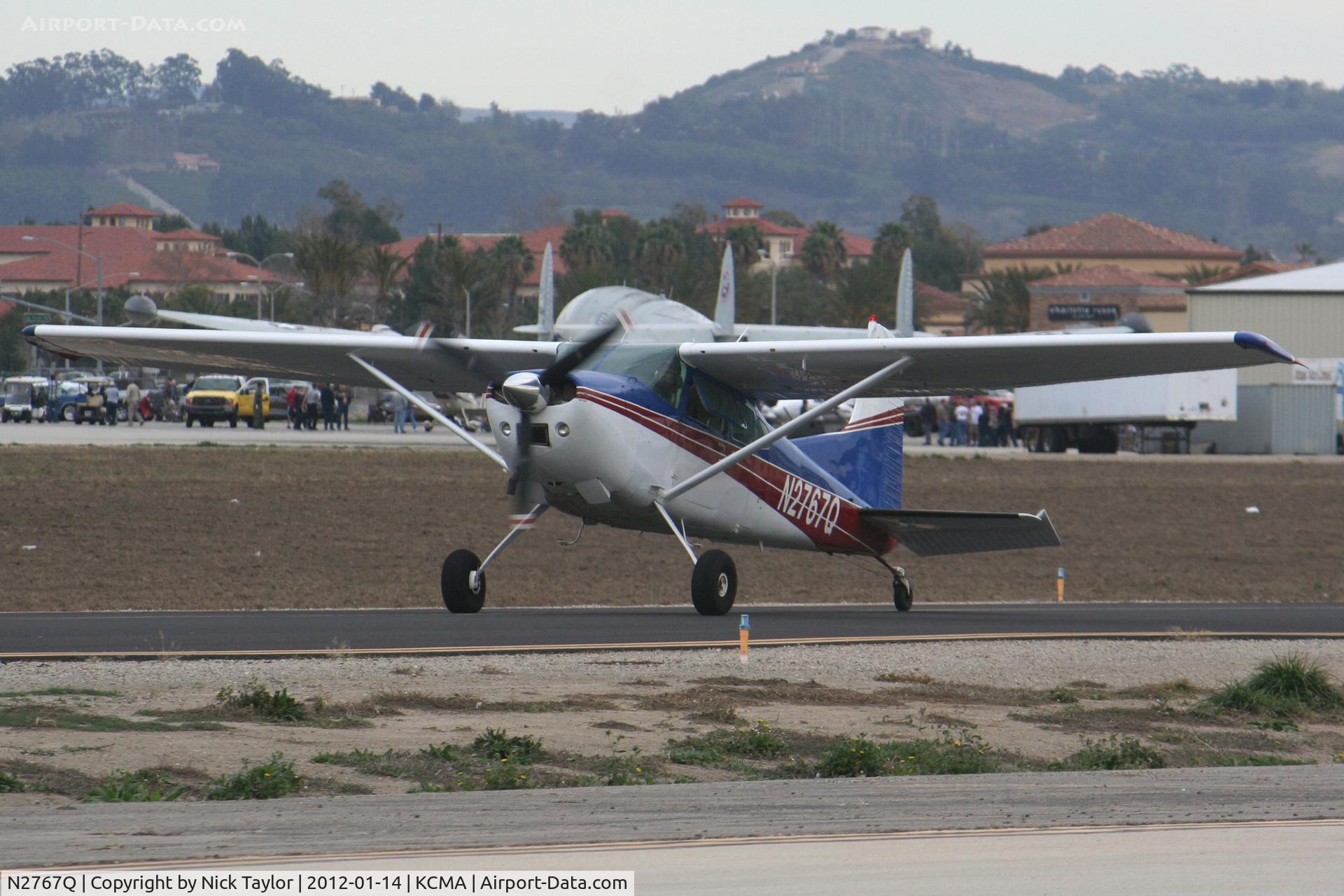 N2767Q, 1977 Cessna A185F Skywagon 185 C/N 18503529, Taxiing to the restaurant