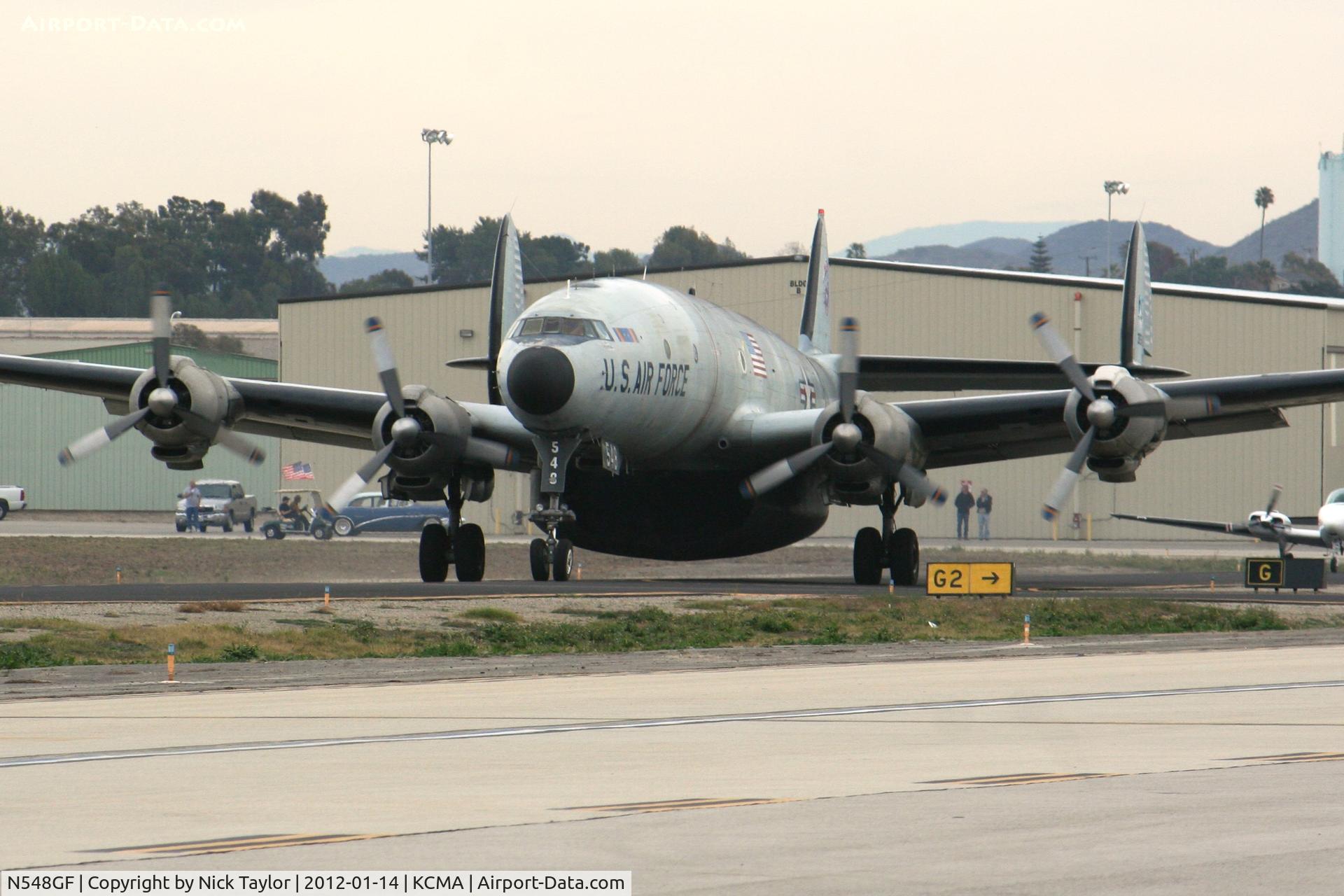 N548GF, 1955 Lockheed EC-121T Warning Star C/N 4363, Taxiing for departure