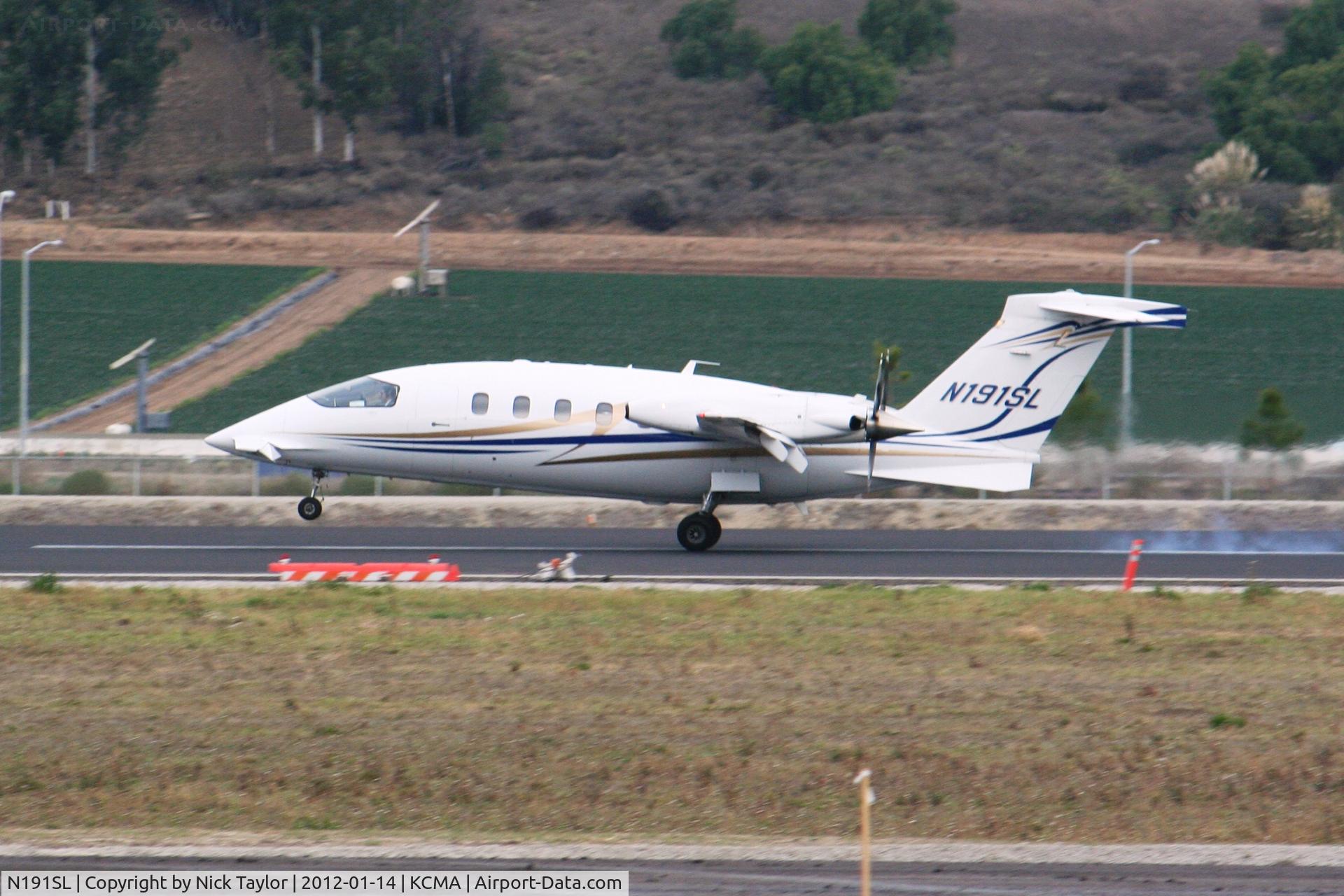 N191SL, 2009 Piaggio P-180 Avanti II C/N 1194, Touchdown 26