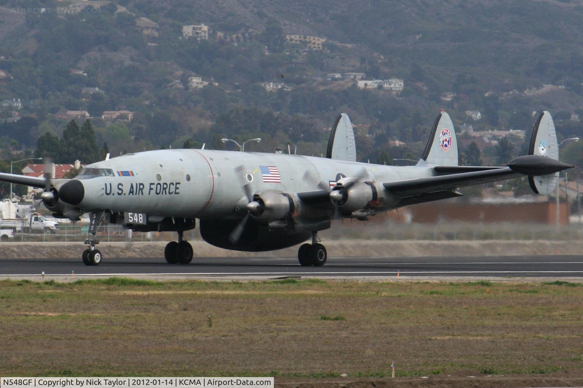 N548GF, 1955 Lockheed EC-121T Warning Star C/N 4363, Rolling down 26. Note exhaust flames