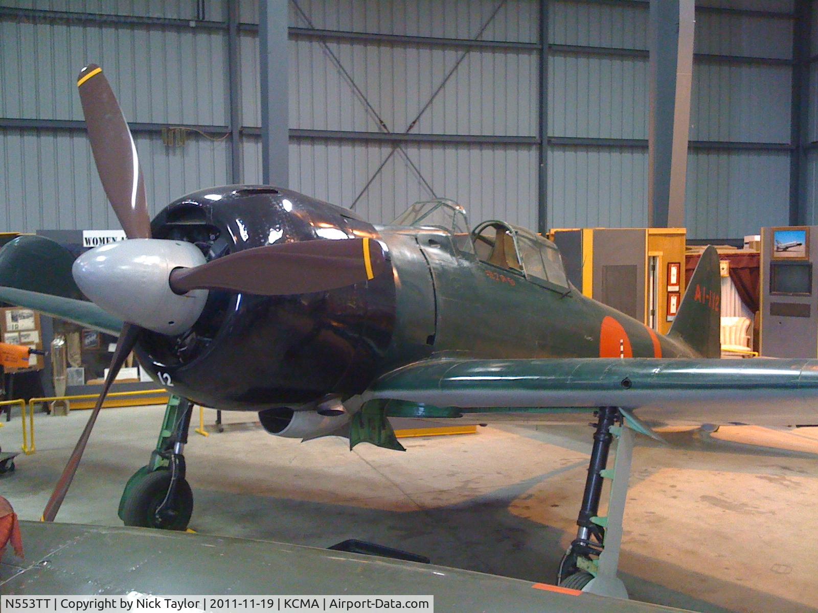 N553TT, 1942 Mitsubishi A6M3 Reisen (Zero) C/N 3858, At the CAF SoCal museum