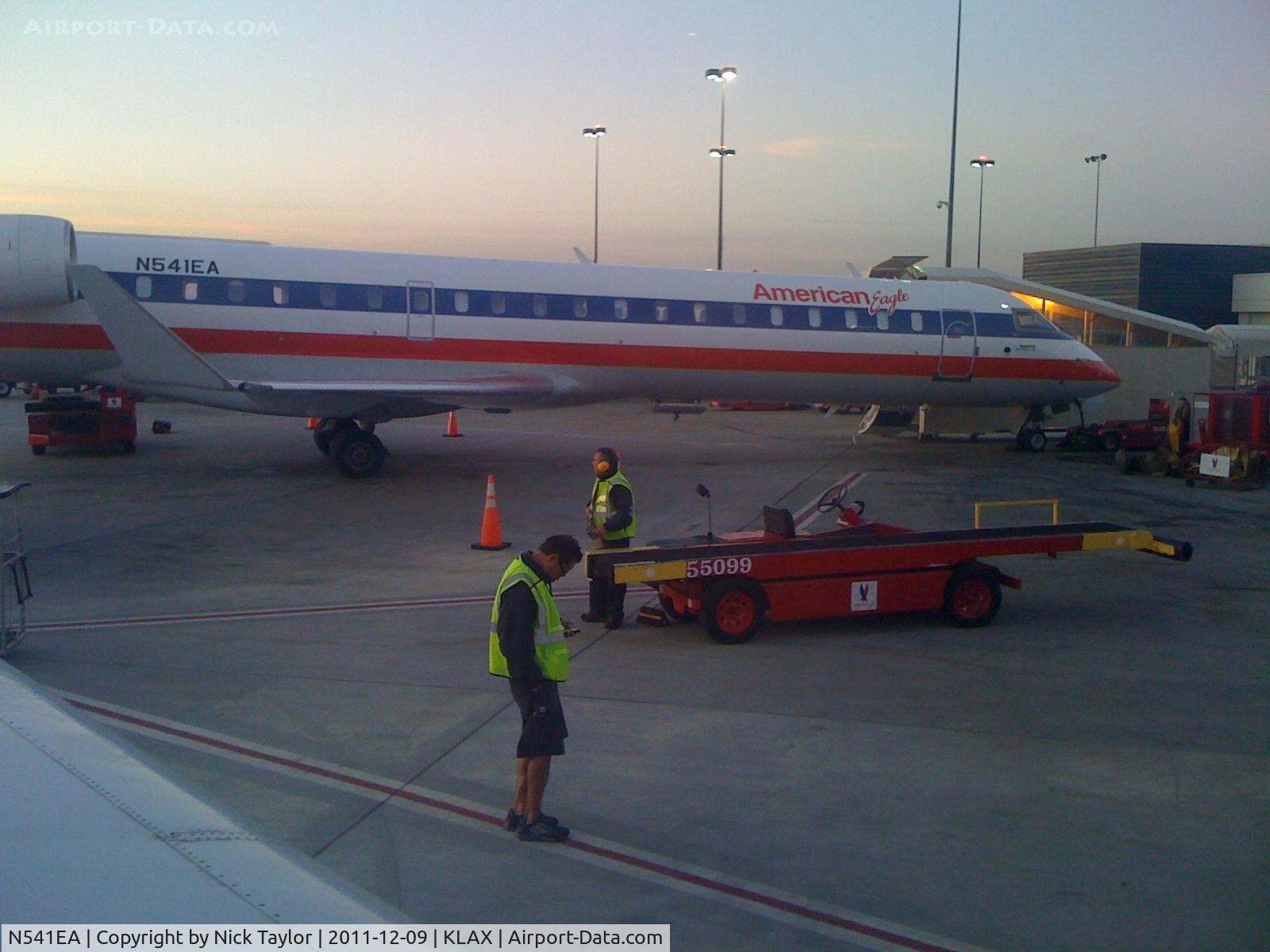 N541EA, Bombardier CRJ-702 (CL-600-2C10) Regional Jet C/N 10320, Parked at LAX