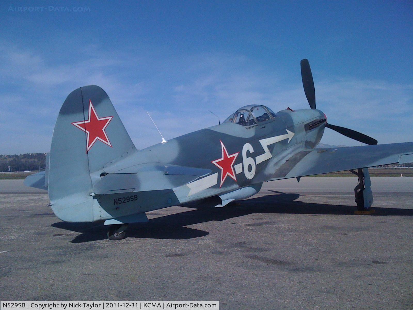 N529SB, 1945 Yakovlev Yak-3M C/N 0470104, Yak-3
