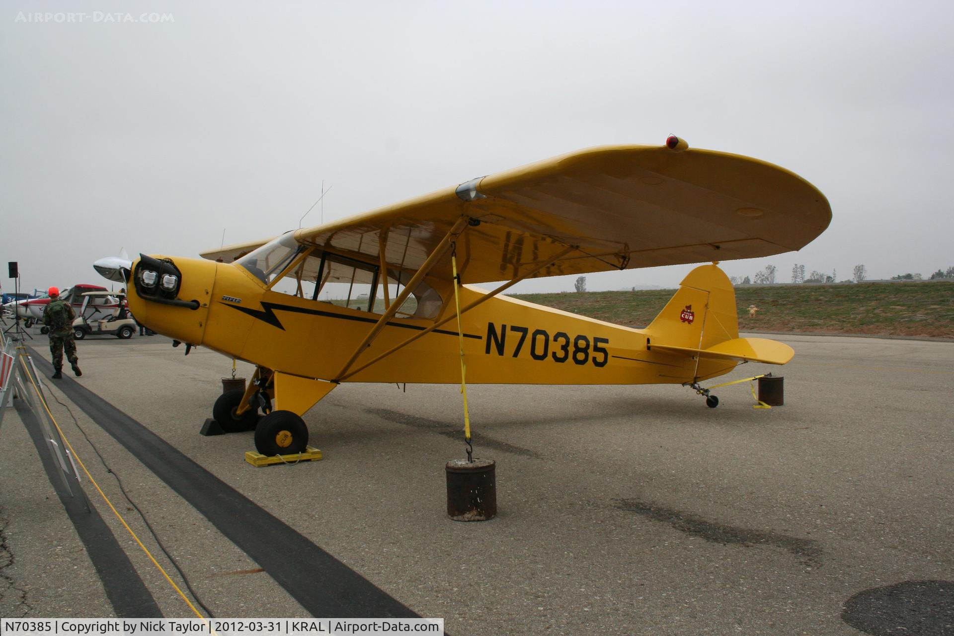 N70385, 1946 Piper J3C-65 Cub C/N 17371, Riverside Air Show 2011