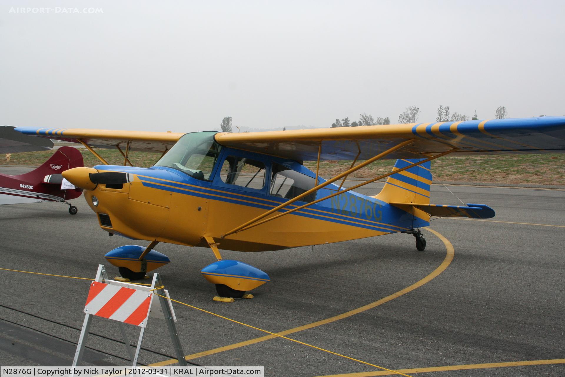 N2876G, 1967 Champion 7ECA Citabria C/N 522-68, Riverside Air Show 2011