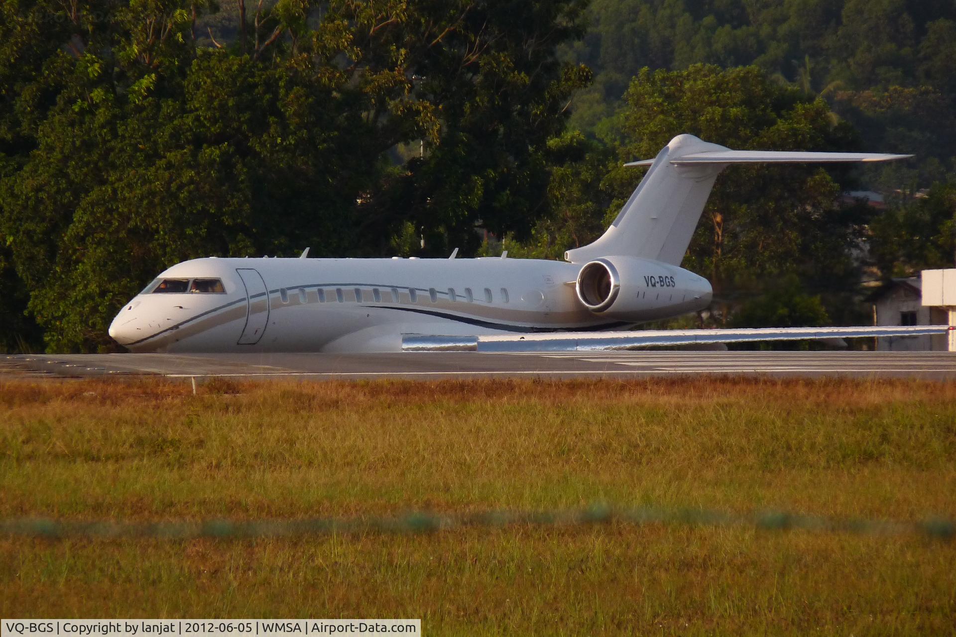 VQ-BGS, 2007 Bombardier BD-700-1A10 Global Express XRS C/N 9254, Evening Depart