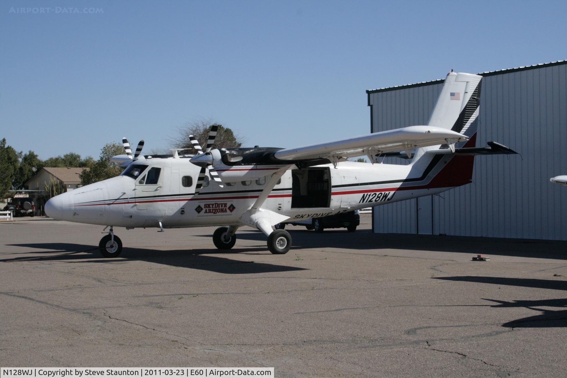 N128WJ, 1968 De Havilland Canada DHC-6-200 Twin Otter C/N 128, Taken at Eloy Airport, in March 2011 whilst on an Aeroprint Aviation tour