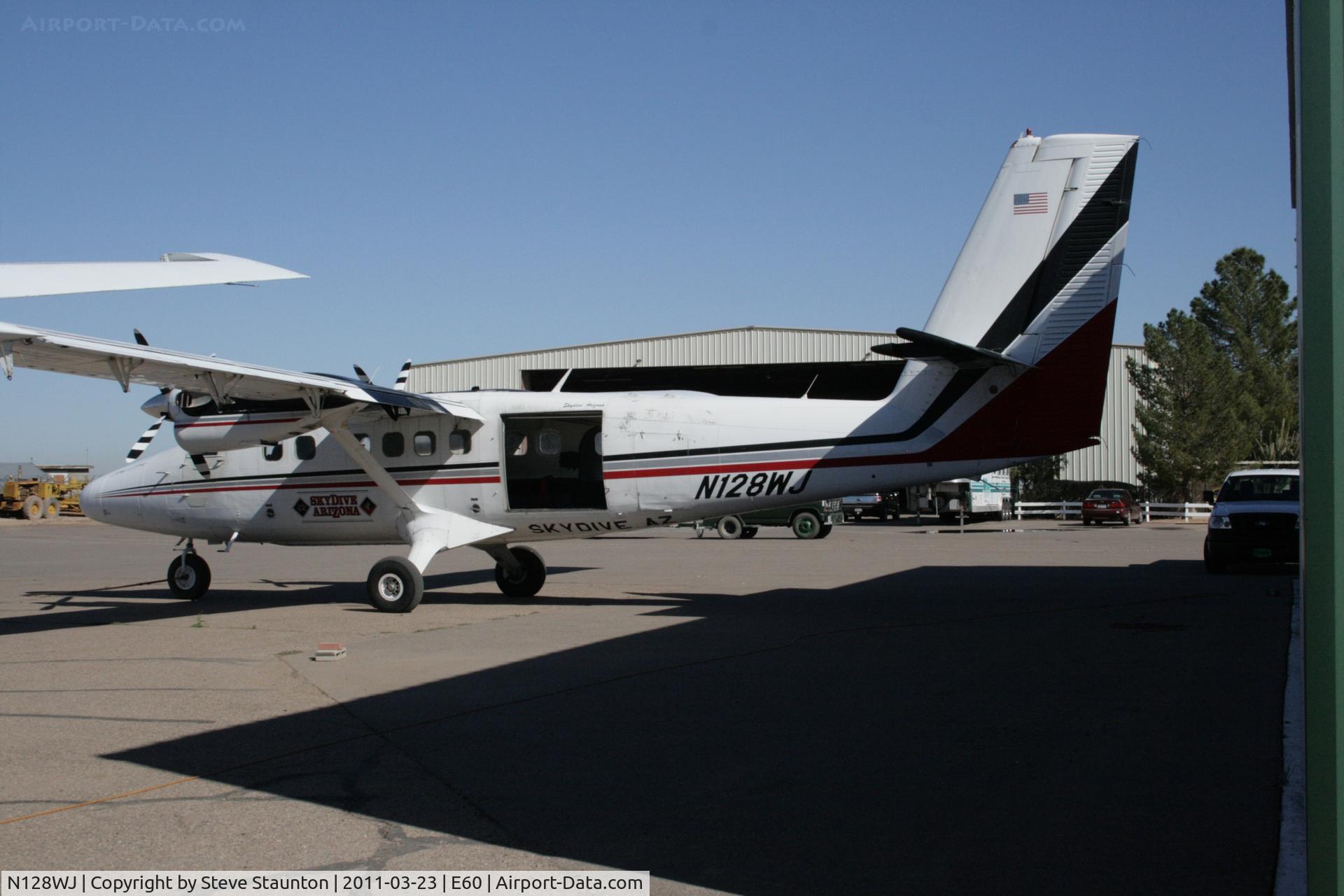 N128WJ, 1968 De Havilland Canada DHC-6-200 Twin Otter C/N 128, Taken at Eloy Airport, in March 2011 whilst on an Aeroprint Aviation tour