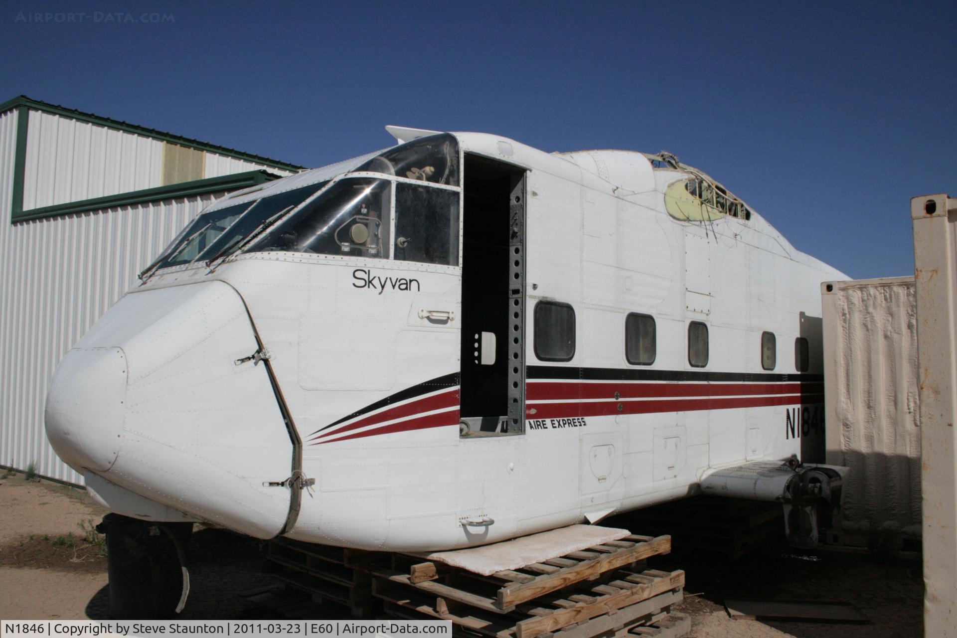 N1846, 1968 Short SC-7 Skyvan 3 C/N SH1846, Taken at Eloy Airport, in March 2011 whilst on an Aeroprint Aviation tour