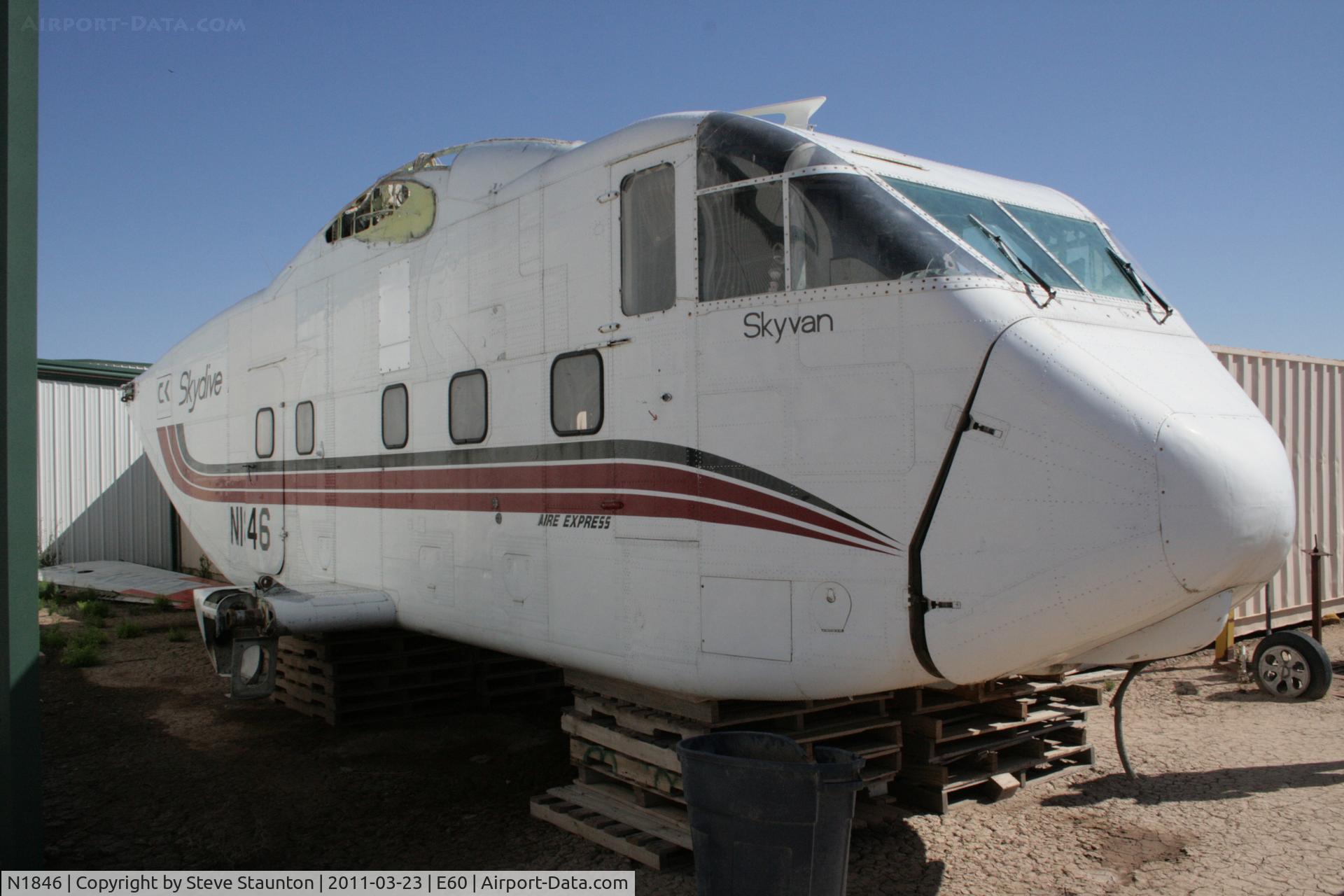 N1846, 1968 Short SC-7 Skyvan 3 C/N SH1846, Taken at Eloy Airport, in March 2011 whilst on an Aeroprint Aviation tour
